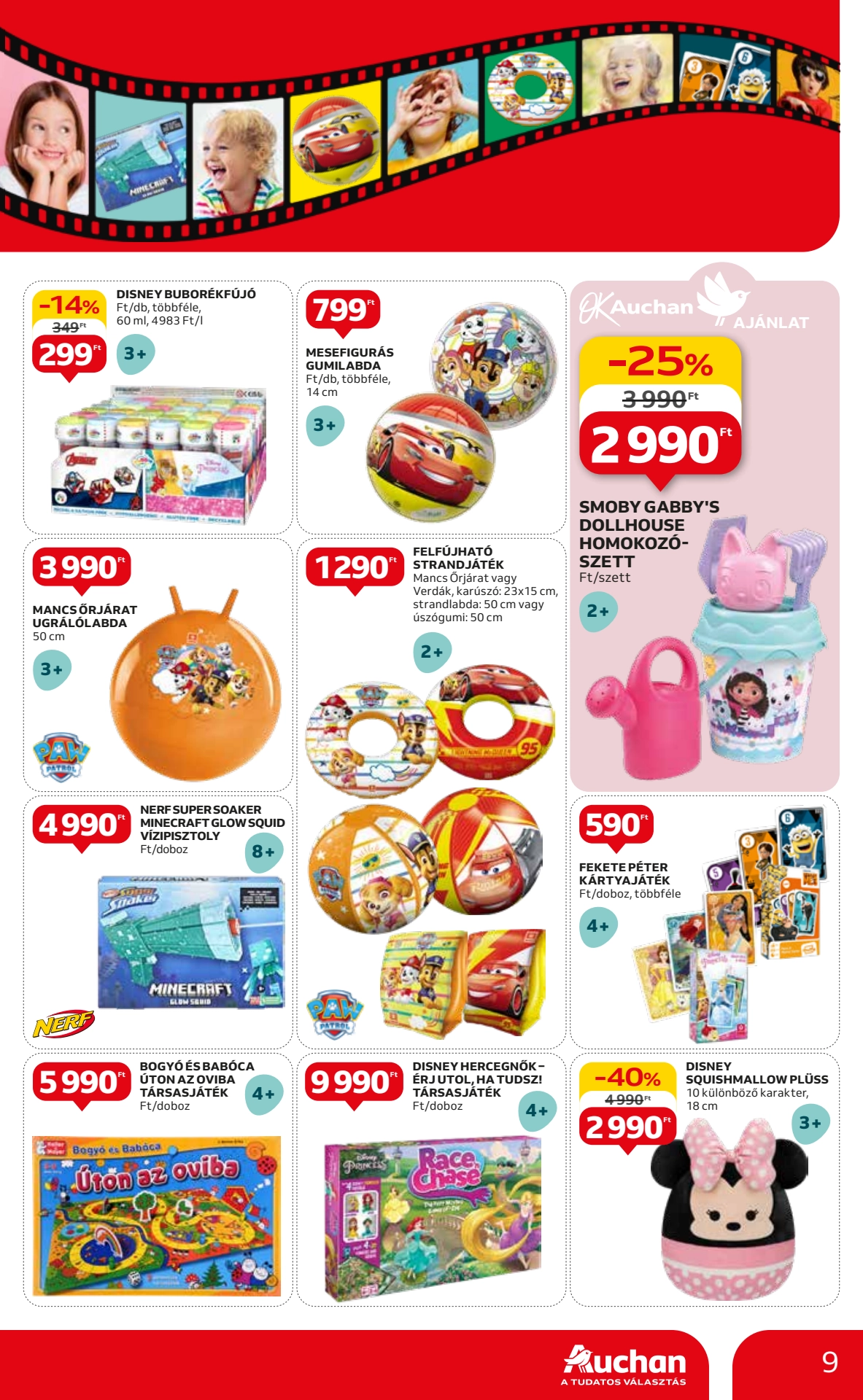 Lapozható Auchan Hipermarket kedvenc karakterek szórólap 2024. 03.27-04.10 - 9. oldal Lapozható Auchan Hipermarket kedvenc karakterek szórólap 2024. 03.27-04.10 - 9. oldal