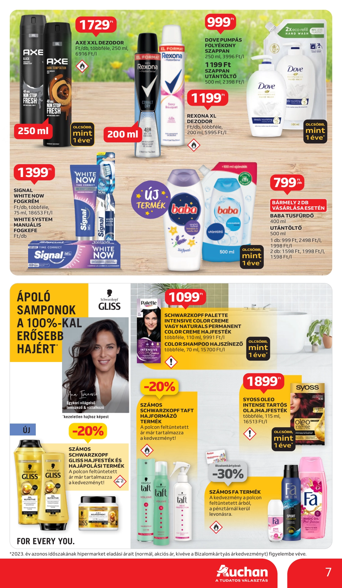 Lapozható Auchan Hipermarket Tavasz szórólap 2024. 04.11-04.24 - 7. oldal Lapozható Auchan Hipermarket Tavasz szórólap 2024. 04.11-04.24 - 7. oldal