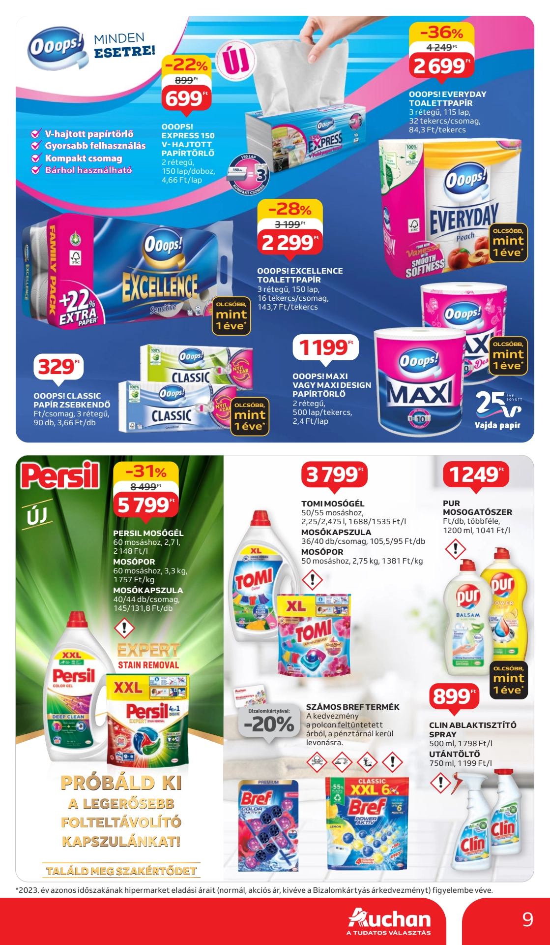 Lapozható Auchan Hipermarket Tavasz szórólap 2024. 04.11-04.24 - 9. oldal Lapozható Auchan Hipermarket Tavasz szórólap 2024. 04.11-04.24 - 9. oldal