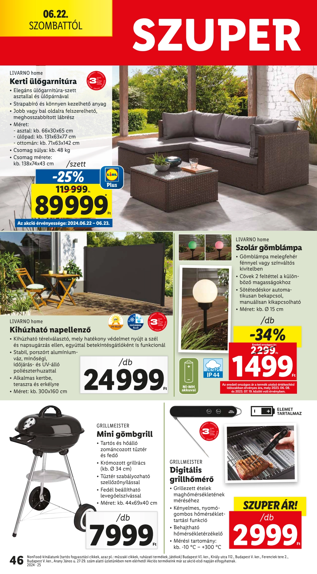 Lapozható Lidl szórólap 2024. 06.20-06.26 - 46. oldal Lapozható Lidl szórólap 2024. 06.20-06.26 - 46. oldal