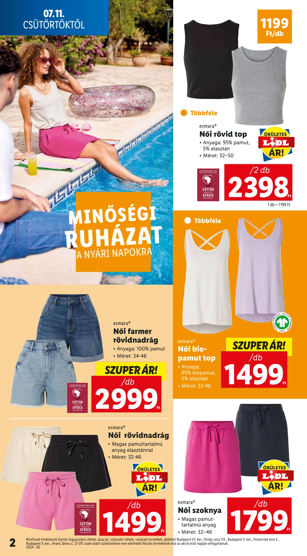 Lapozható Lidl Nonfood szórólap 2024. 07.11 - 2. oldal Lapozható Lidl Nonfood szórólap 2024. 07.11 - 2. oldal