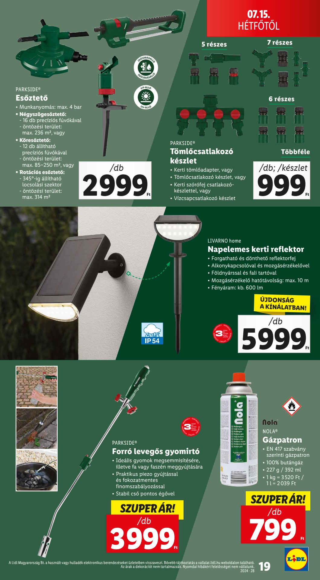Lapozható Lidl Nonfood szórólap 2024. 07.11 - 19. oldal Lapozható Lidl Nonfood szórólap 2024. 07.11 - 19. oldal