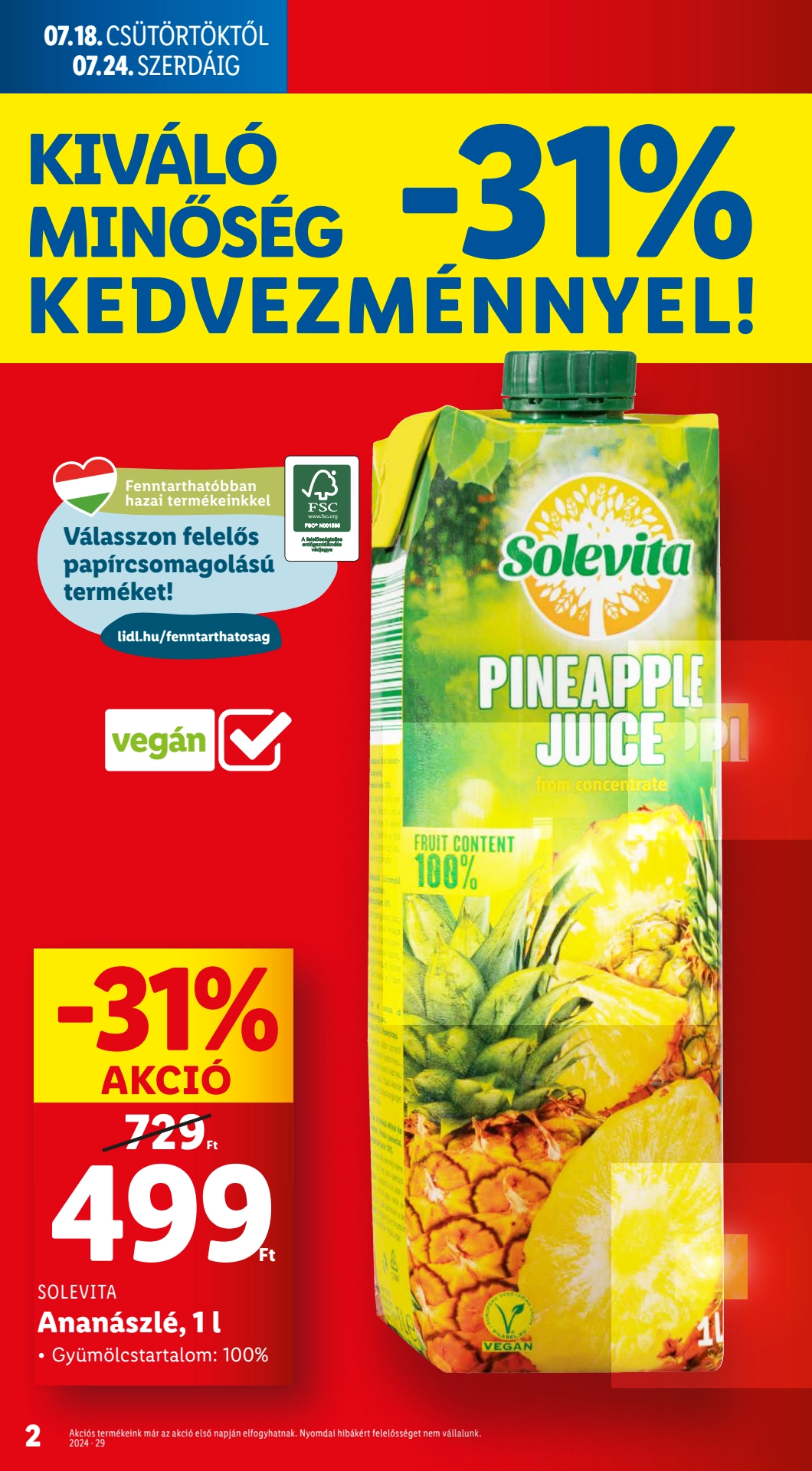 Lapozható Lidl szórólap 2024. 07.18-07.24 - 2. oldal Lapozható Lidl szórólap 2024. 07.18-07.24 - 2. oldal