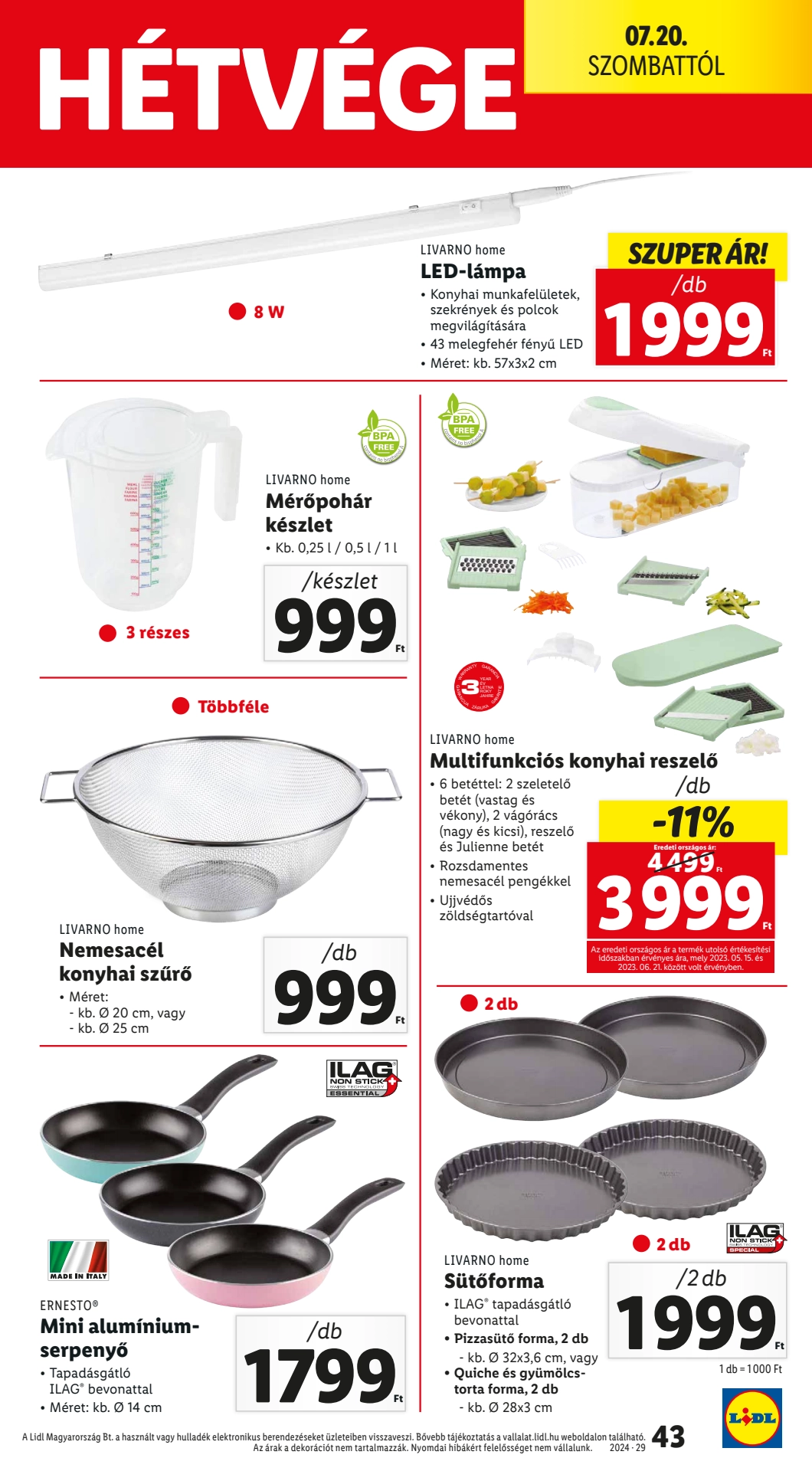 Lapozható Lidl szórólap 2024. 07.18-07.24 - 43. oldal Lapozható Lidl szórólap 2024. 07.18-07.24 - 43. oldal