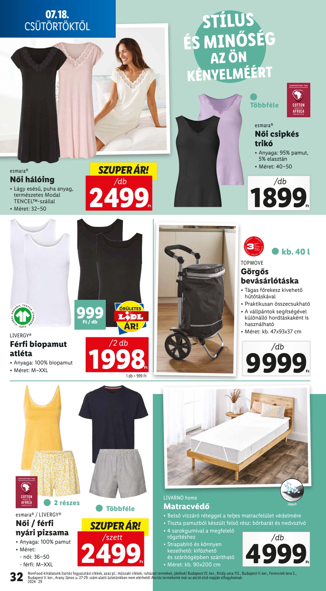 Lapozható Lidl Nonfood szórólap 2024. 07.18 - 8. oldal Lapozható Lidl Nonfood szórólap 2024. 07.18 - 8. oldal