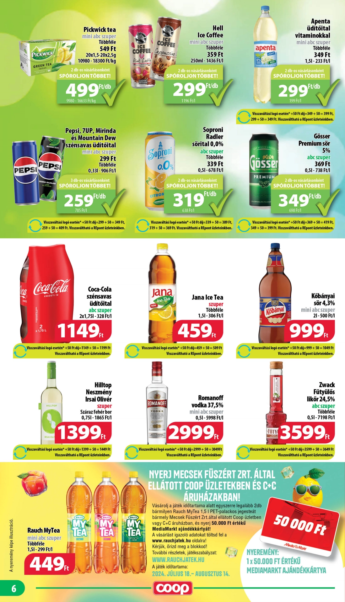 Lapozható Coop Mecsek szórólap 2024. 07.18-07.24 - 6. oldal Lapozható Coop Mecsek szórólap 2024. 07.18-07.24 - 6. oldal