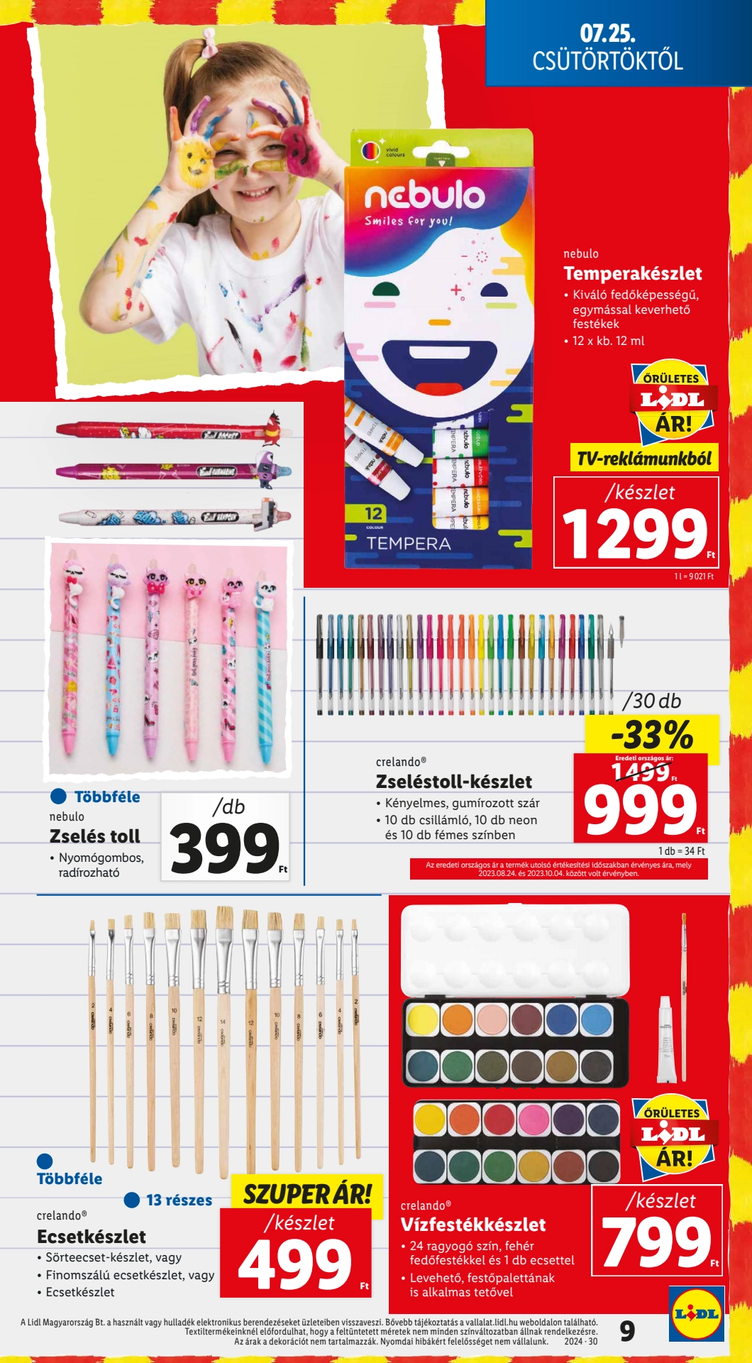 Lapozható Lidl Iskolaszervásár szórólap 2024. 07.25 - 9. oldal Lapozható Lidl Iskolaszervásár szórólap 2024. 07.25 - 9. oldal