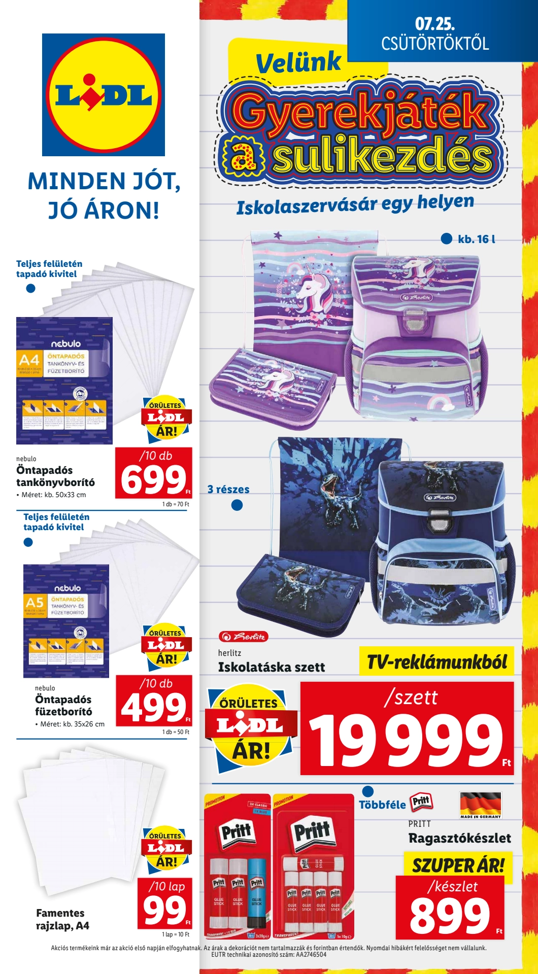 Lapozható Lidl Iskolaszervásár szórólap 2024. 07.25 - 16. oldal Lapozható Lidl Iskolaszervásár szórólap 2024. 07.25 - 16. oldal