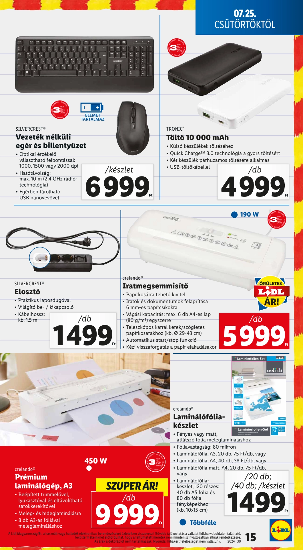 Lapozható Lidl Iskolaszervásár szórólap 2024. 07.25 - 15. oldal Lapozható Lidl Iskolaszervásár szórólap 2024. 07.25 - 15. oldal