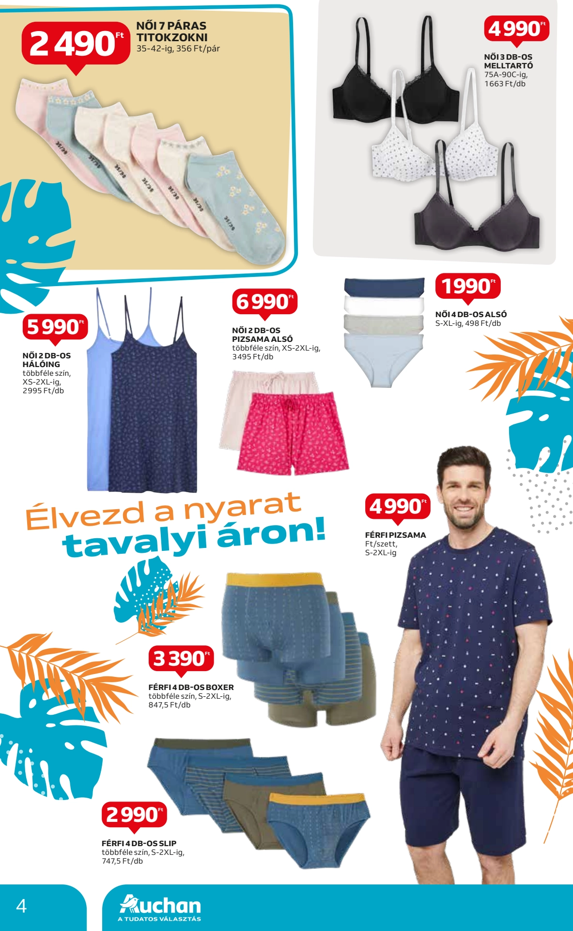 Lapozható Auchan Hipermarket Textil szórólap 2024. 08.01-08.07 - 4. oldal Lapozható Auchan Hipermarket Textil szórólap 2024. 08.01-08.07 - 4. oldal