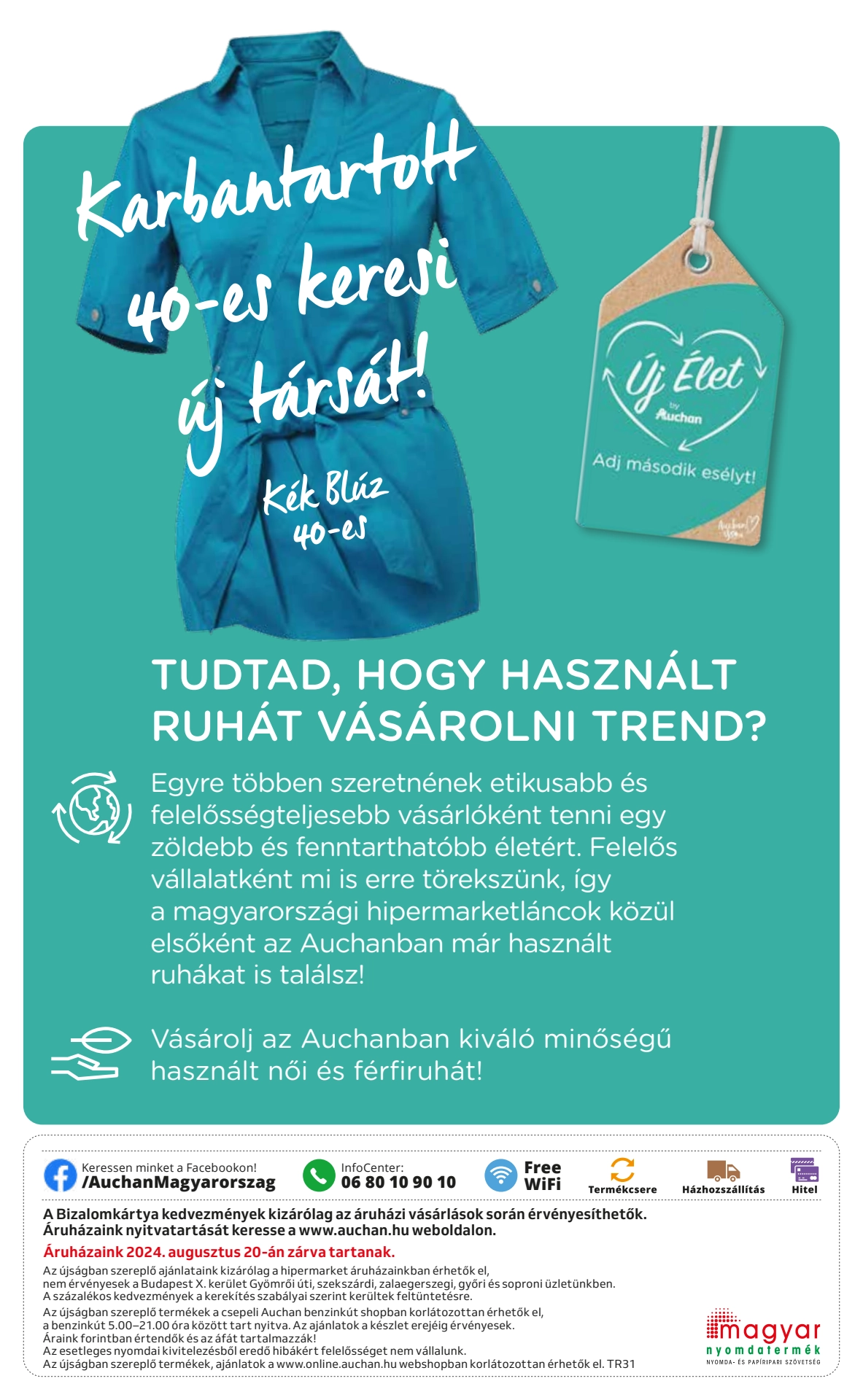 Lapozható Auchan Hipermarket Textil szórólap 2024. 08.01-08.07 - 6. oldal Lapozható Auchan Hipermarket Textil szórólap 2024. 08.01-08.07 - 6. oldal