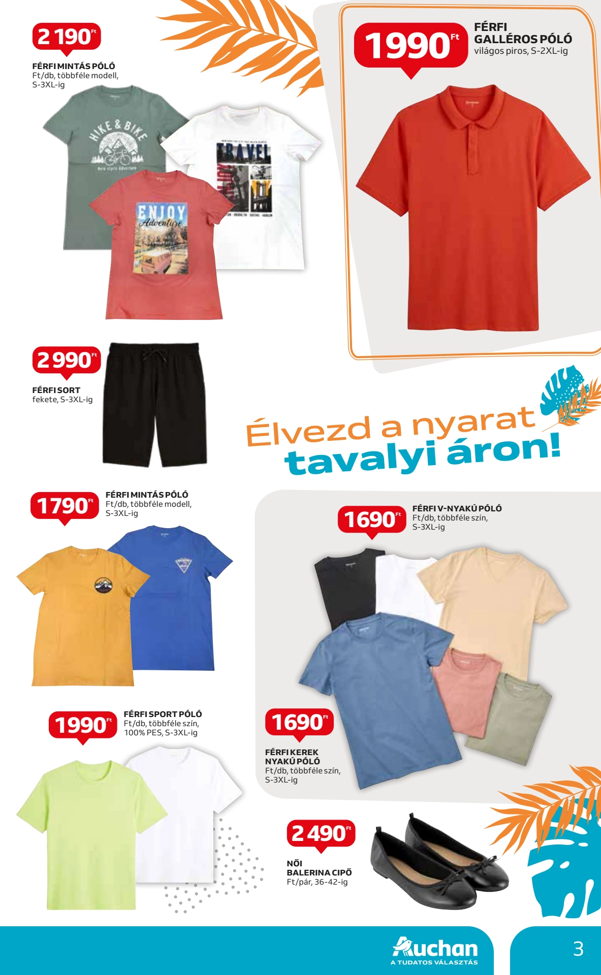 Lapozható Auchan Hipermarket Textil szórólap 2024. 08.01-08.07 - 3. oldal Lapozható Auchan Hipermarket Textil szórólap 2024. 08.01-08.07 - 3. oldal