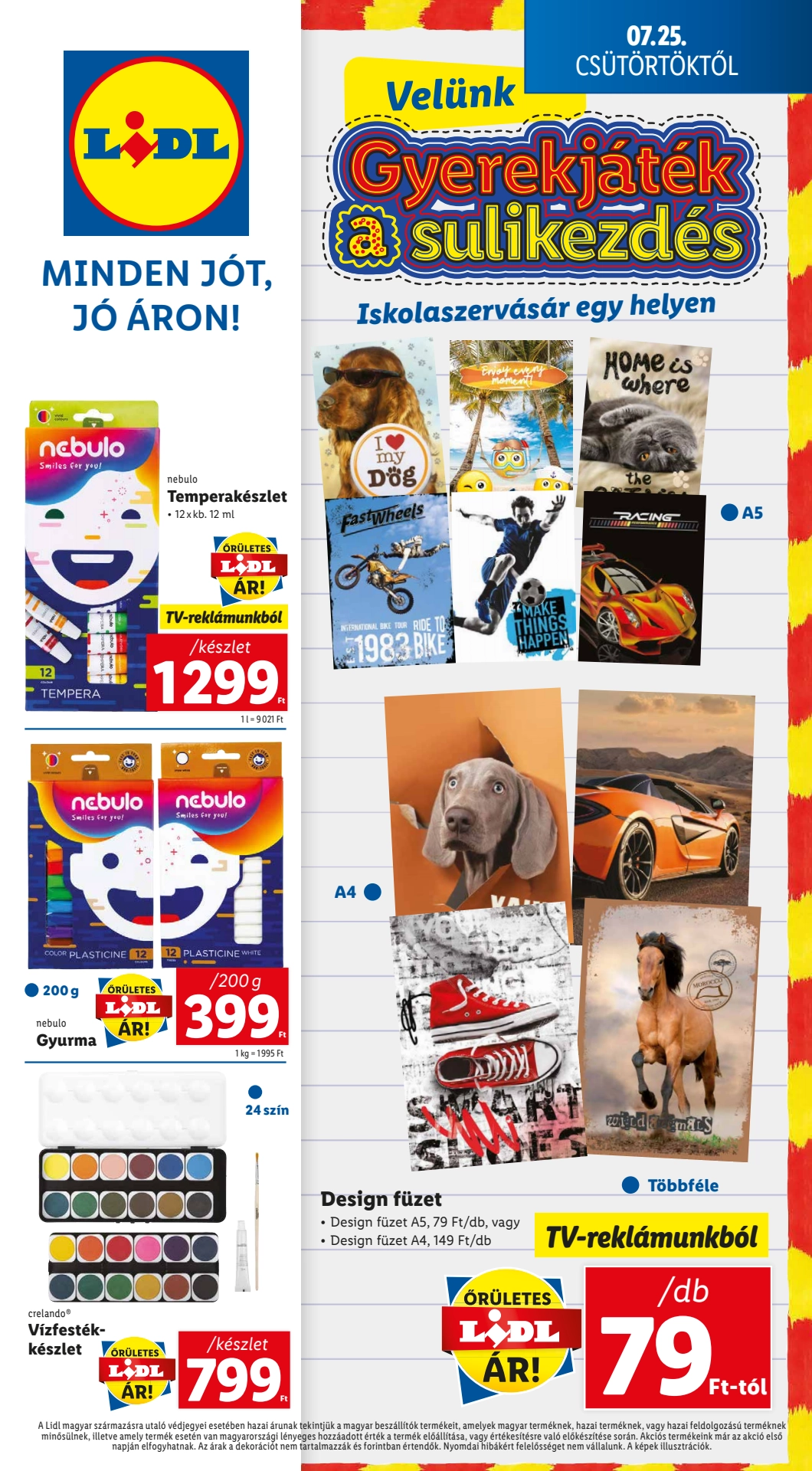Lapozható Lidl Iskolaszervásár szórólap 2024. 07.25 - 1. oldal Lapozható Lidl Iskolaszervásár szórólap 2024. 07.25 - 1. oldal