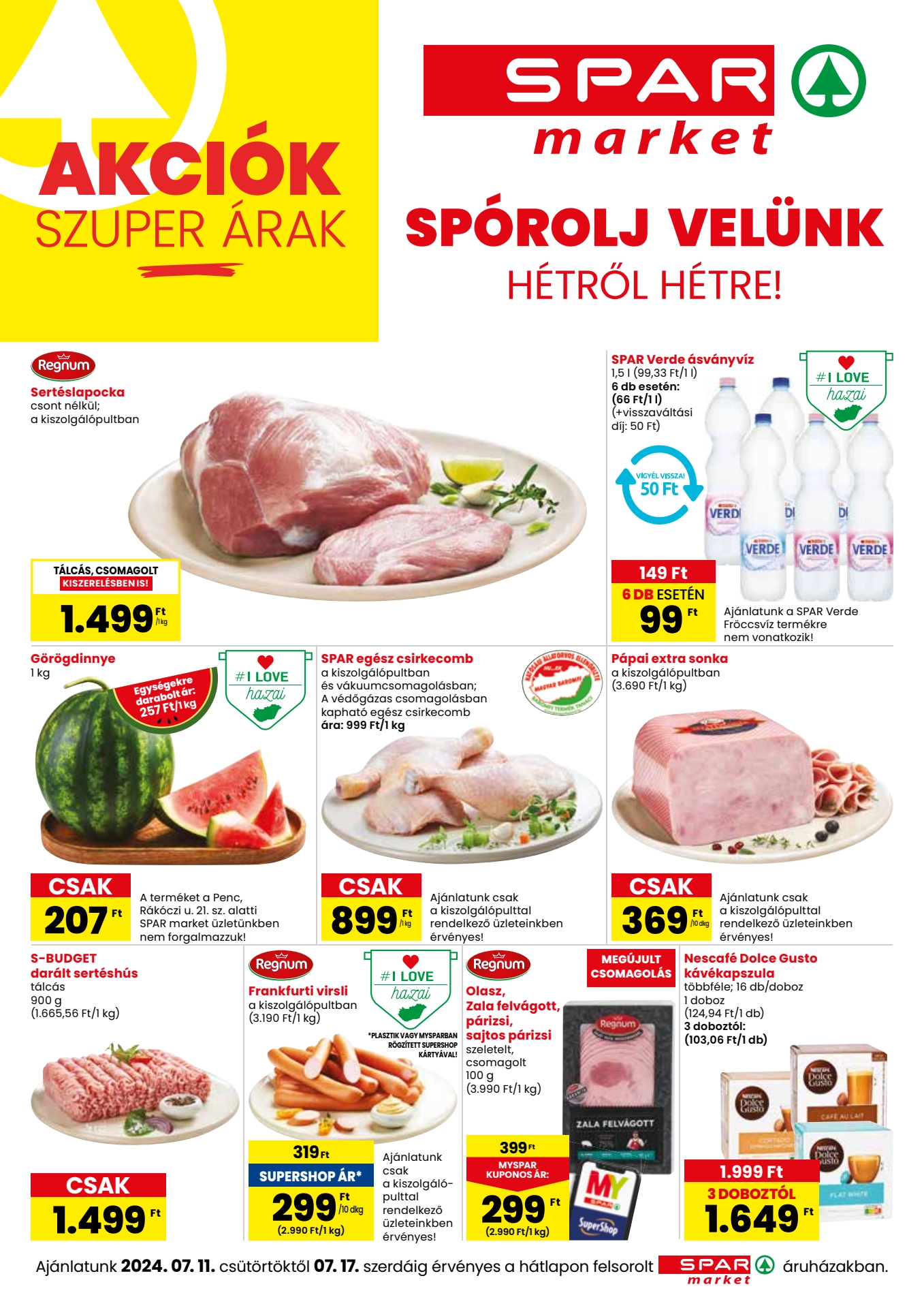 Lapozható Spar Market szórólap 2024. 07.11-07.17 - 1. oldal Lapozható Spar Market szórólap 2024. 07.11-07.17 - 1. oldal