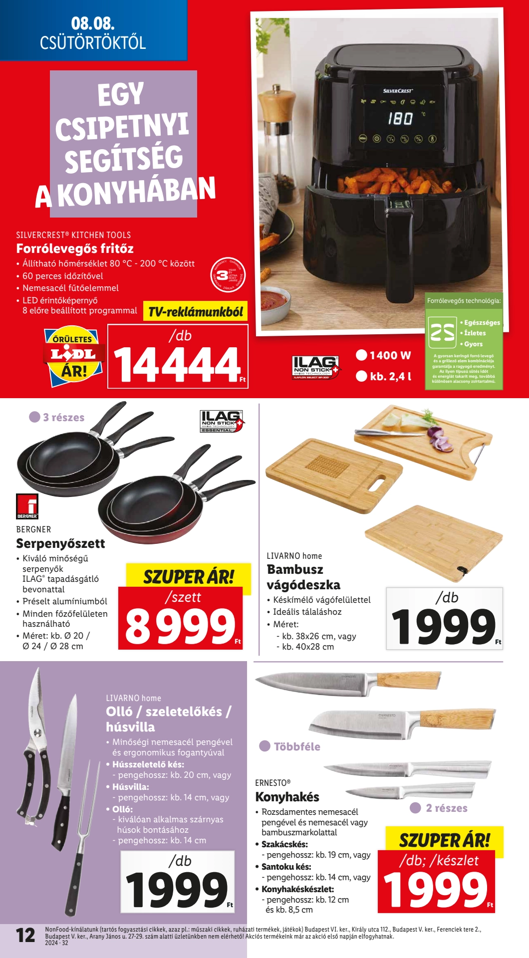 Lapozható Lidl Nonfood szórólap 2024. 08.08 - 8. oldal Lapozható Lidl Nonfood szórólap 2024. 08.08 - 8. oldal