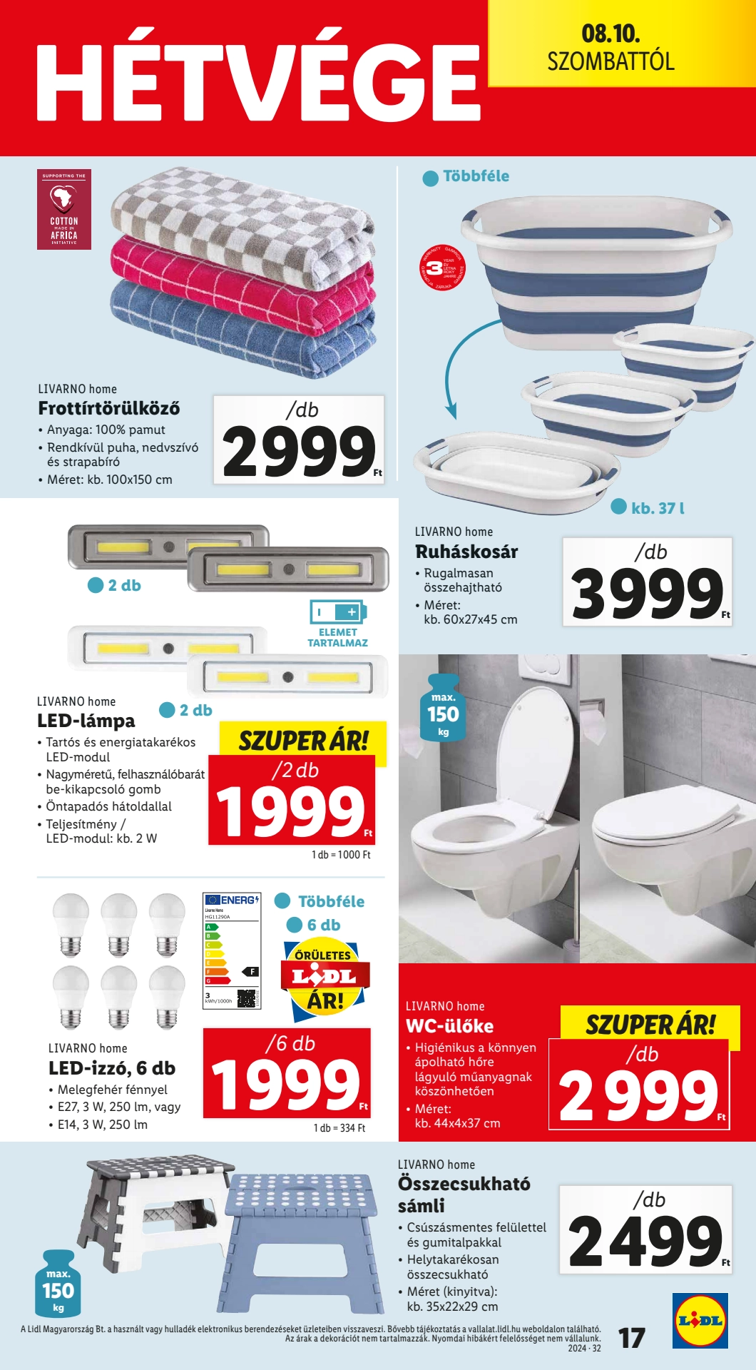 Lapozható Lidl Nonfood szórólap 2024. 08.08 - 17. oldal Lapozható Lidl Nonfood szórólap 2024. 08.08 - 17. oldal