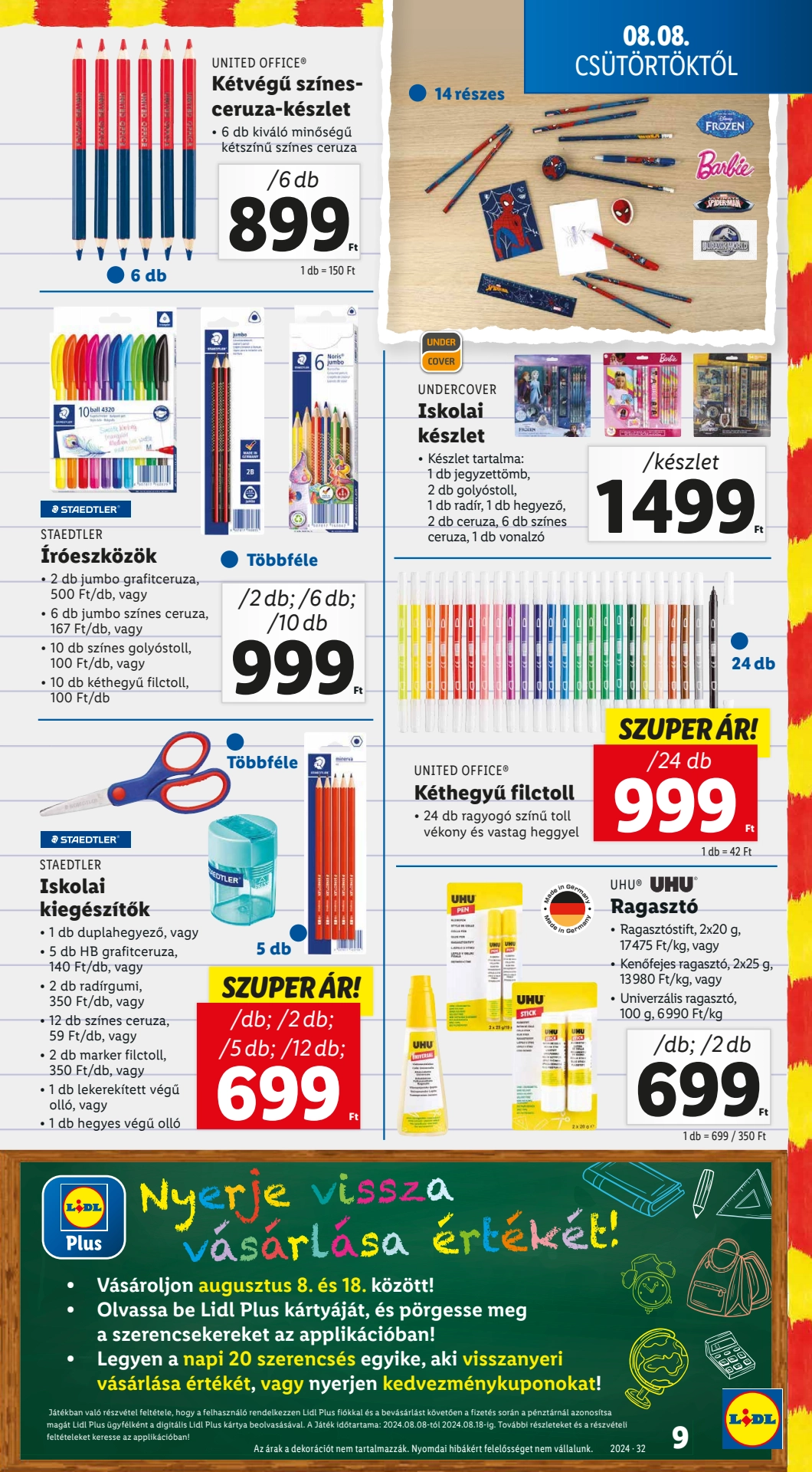 Lapozható Lidl Nonfood szórólap 2024. 08.08 - 9. oldal Lapozható Lidl Nonfood szórólap 2024. 08.08 - 9. oldal