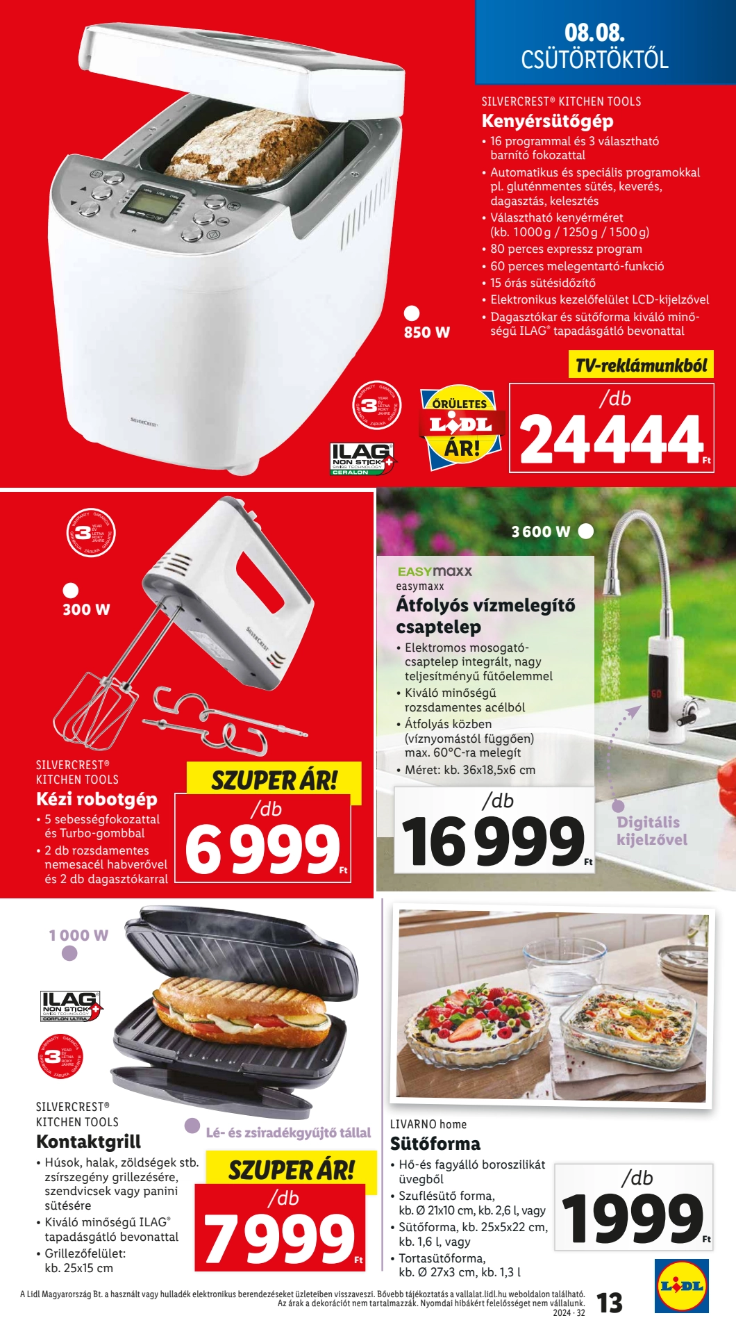 Lapozható Lidl Nonfood szórólap 2024. 08.08 - 13. oldal Lapozható Lidl Nonfood szórólap 2024. 08.08 - 13. oldal
