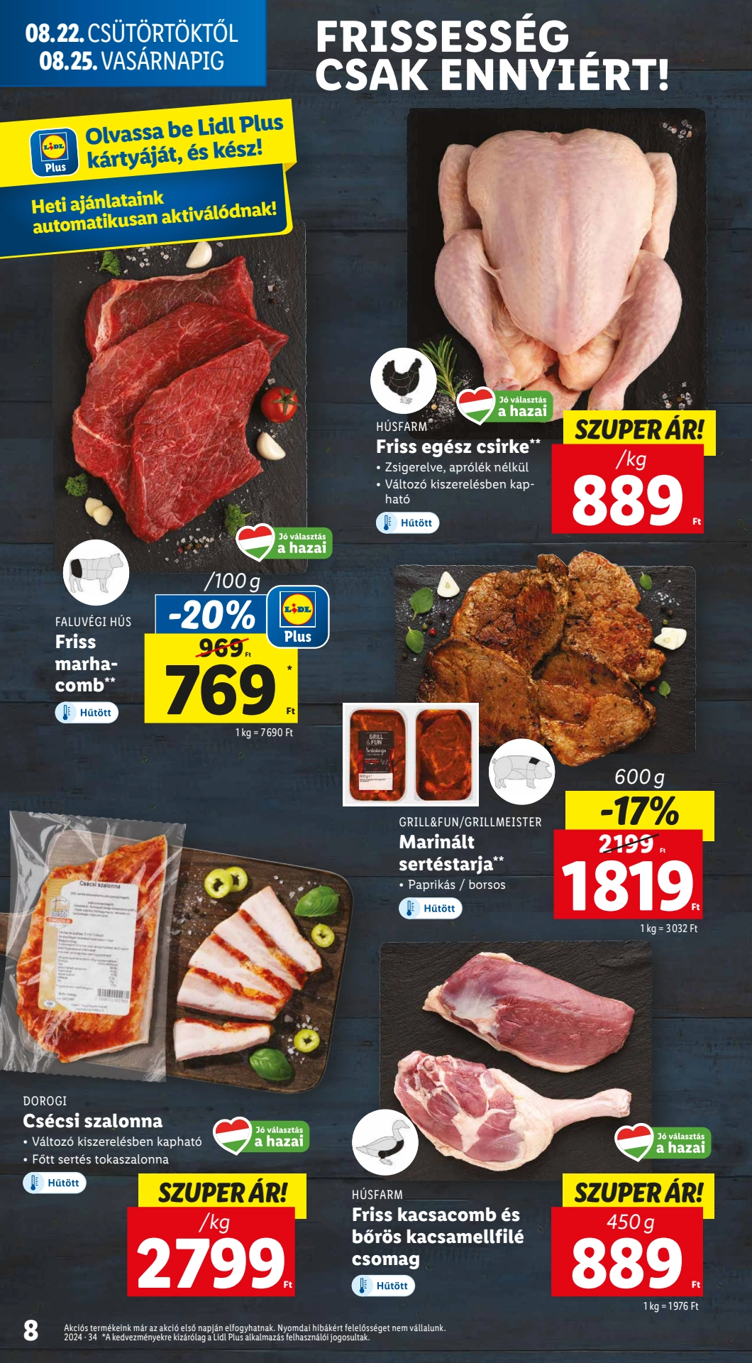 Lapozható Lidl szórólap 2024. 08.22-08.28 - 8. oldal Lapozható Lidl szórólap 2024. 08.22-08.28 - 8. oldal