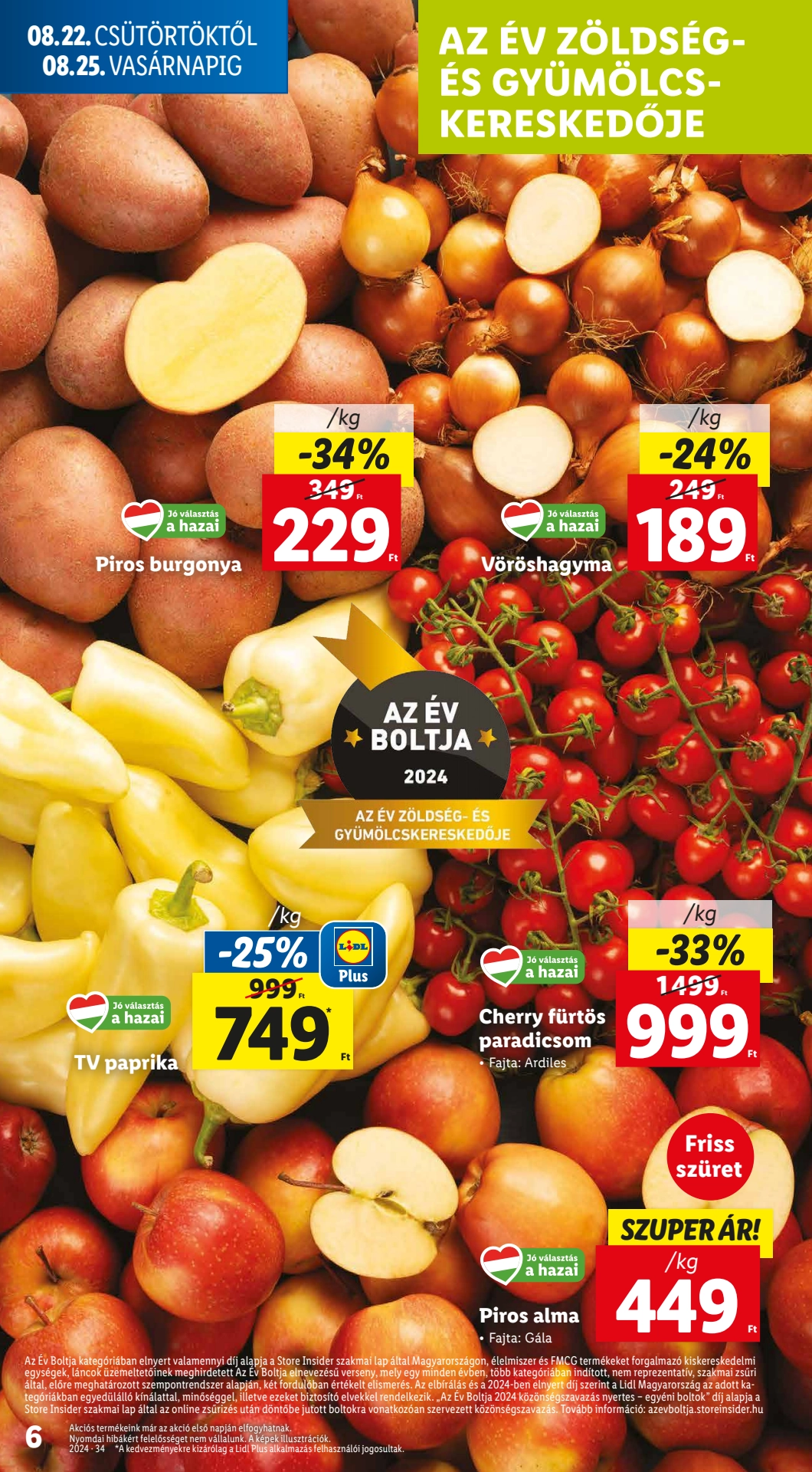 Lapozható Lidl szórólap 2024. 08.22-08.28 - 6. oldal Lapozható Lidl szórólap 2024. 08.22-08.28 - 6. oldal