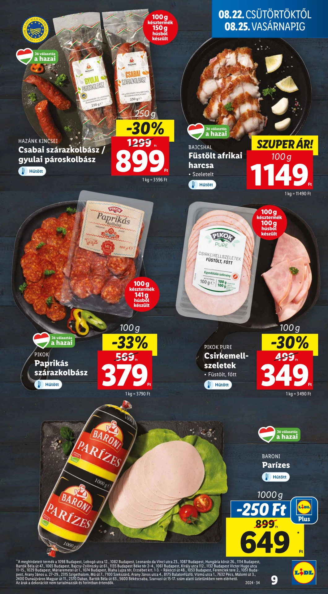 Lapozható Lidl szórólap 2024. 08.22-08.28 - 9. oldal Lapozható Lidl szórólap 2024. 08.22-08.28 - 9. oldal