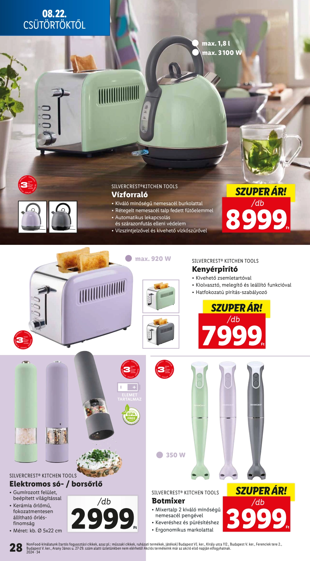 Lapozható Lidl szórólap 2024. 08.22-08.28 - 28. oldal Lapozható Lidl szórólap 2024. 08.22-08.28 - 28. oldal