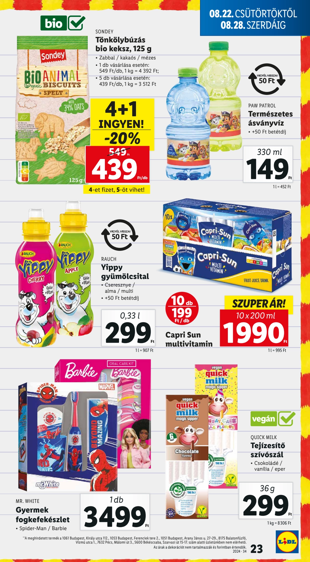 Lapozható Lidl szórólap 2024. 08.22-08.28 - 23. oldal Lapozható Lidl szórólap 2024. 08.22-08.28 - 23. oldal