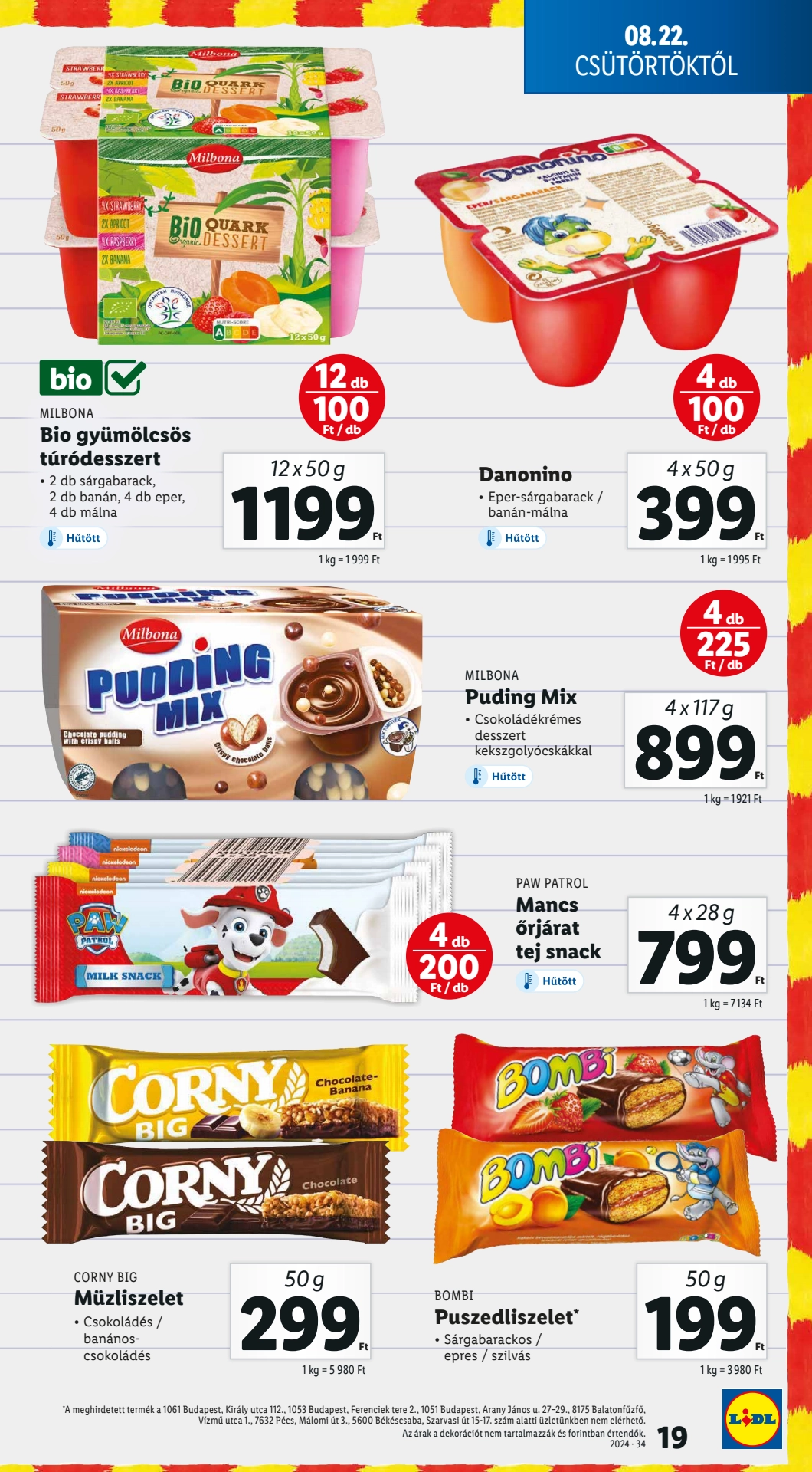 Lapozható Lidl szórólap 2024. 08.22-08.28 - 19. oldal Lapozható Lidl szórólap 2024. 08.22-08.28 - 19. oldal