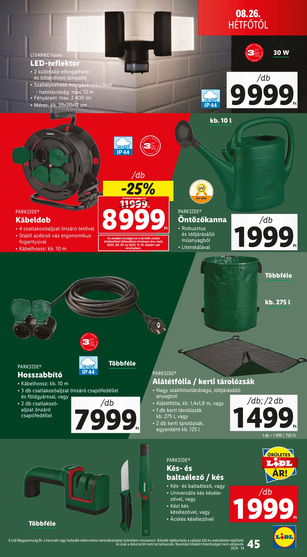 Lapozható Lidl szórólap 2024. 08.22-08.28 - 45. oldal Lapozható Lidl szórólap 2024. 08.22-08.28 - 45. oldal