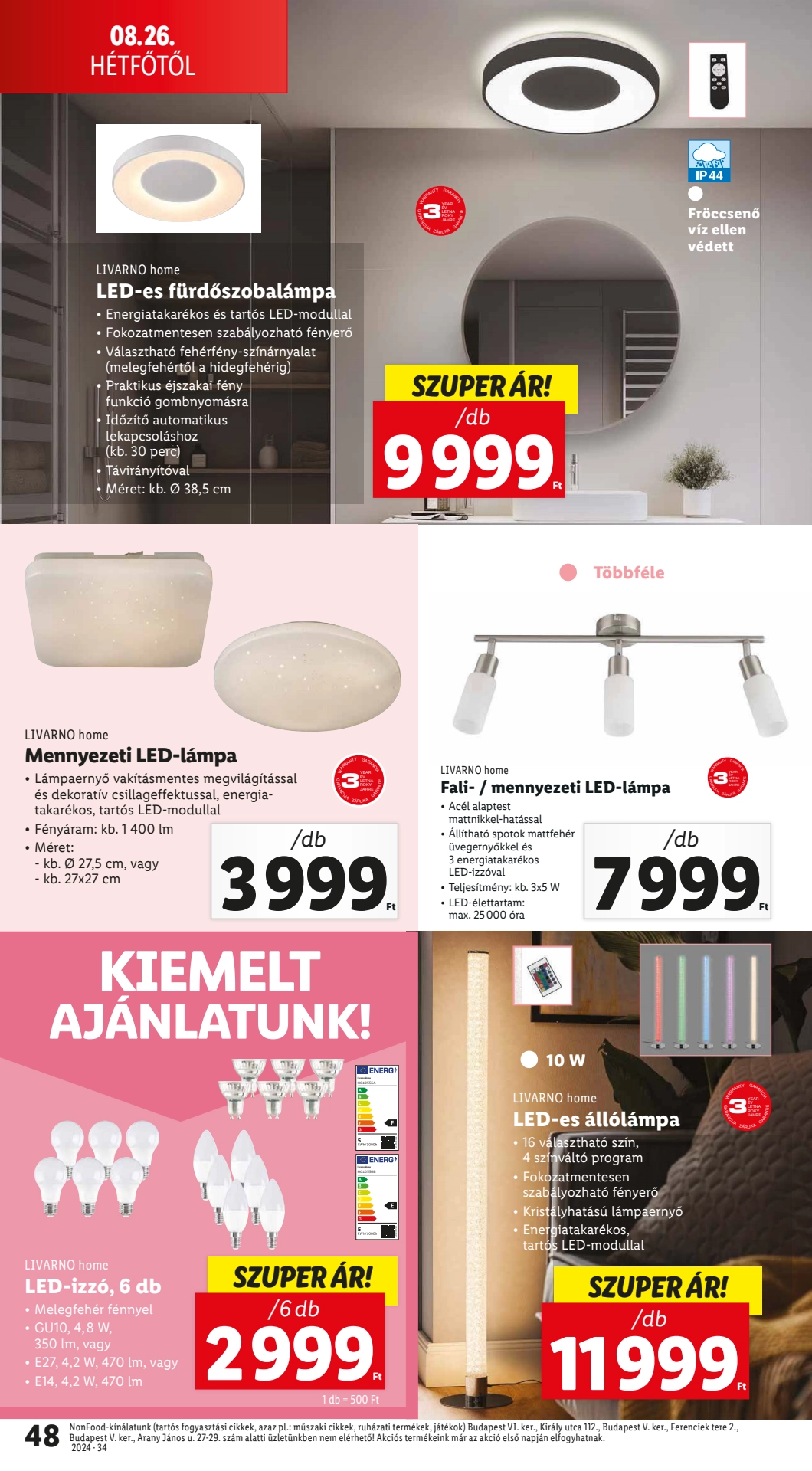 Lapozható Lidl szórólap 2024. 08.22-08.28 - 48. oldal Lapozható Lidl szórólap 2024. 08.22-08.28 - 48. oldal