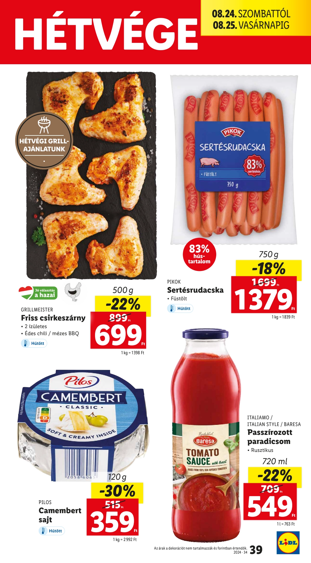 Lapozható Lidl szórólap 2024. 08.22-08.28 - 39. oldal Lapozható Lidl szórólap 2024. 08.22-08.28 - 39. oldal