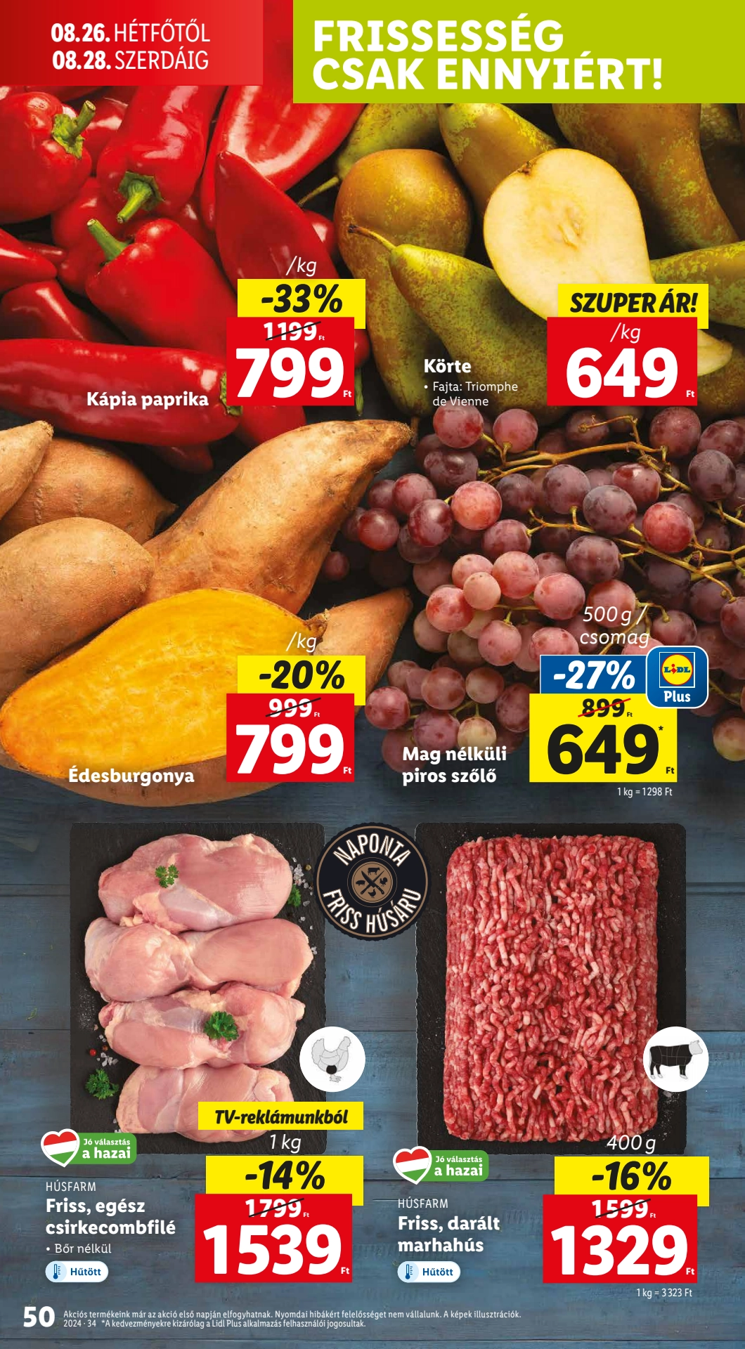 Lapozható Lidl szórólap 2024. 08.22-08.28 - 50. oldal Lapozható Lidl szórólap 2024. 08.22-08.28 - 50. oldal