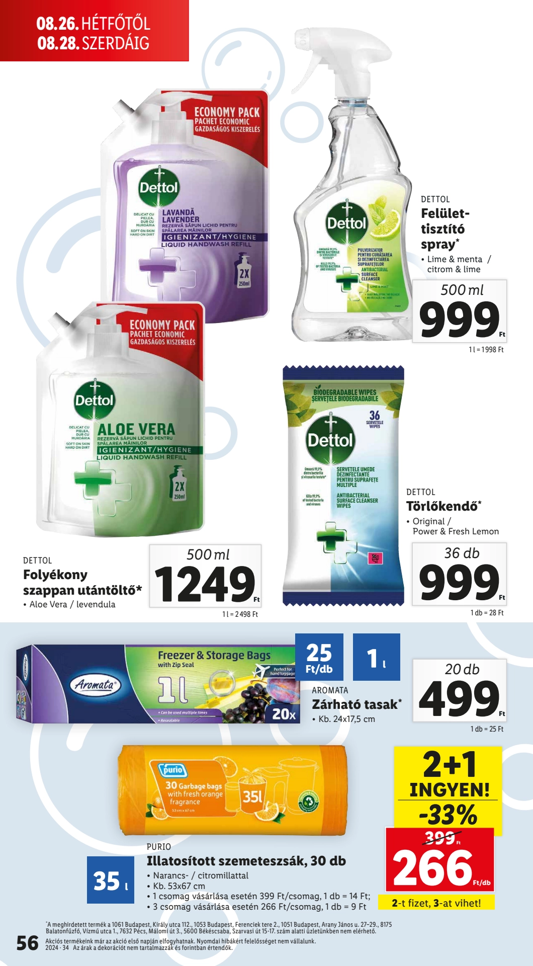 Lapozható Lidl szórólap 2024. 08.22-08.28 - 56. oldal Lapozható Lidl szórólap 2024. 08.22-08.28 - 56. oldal