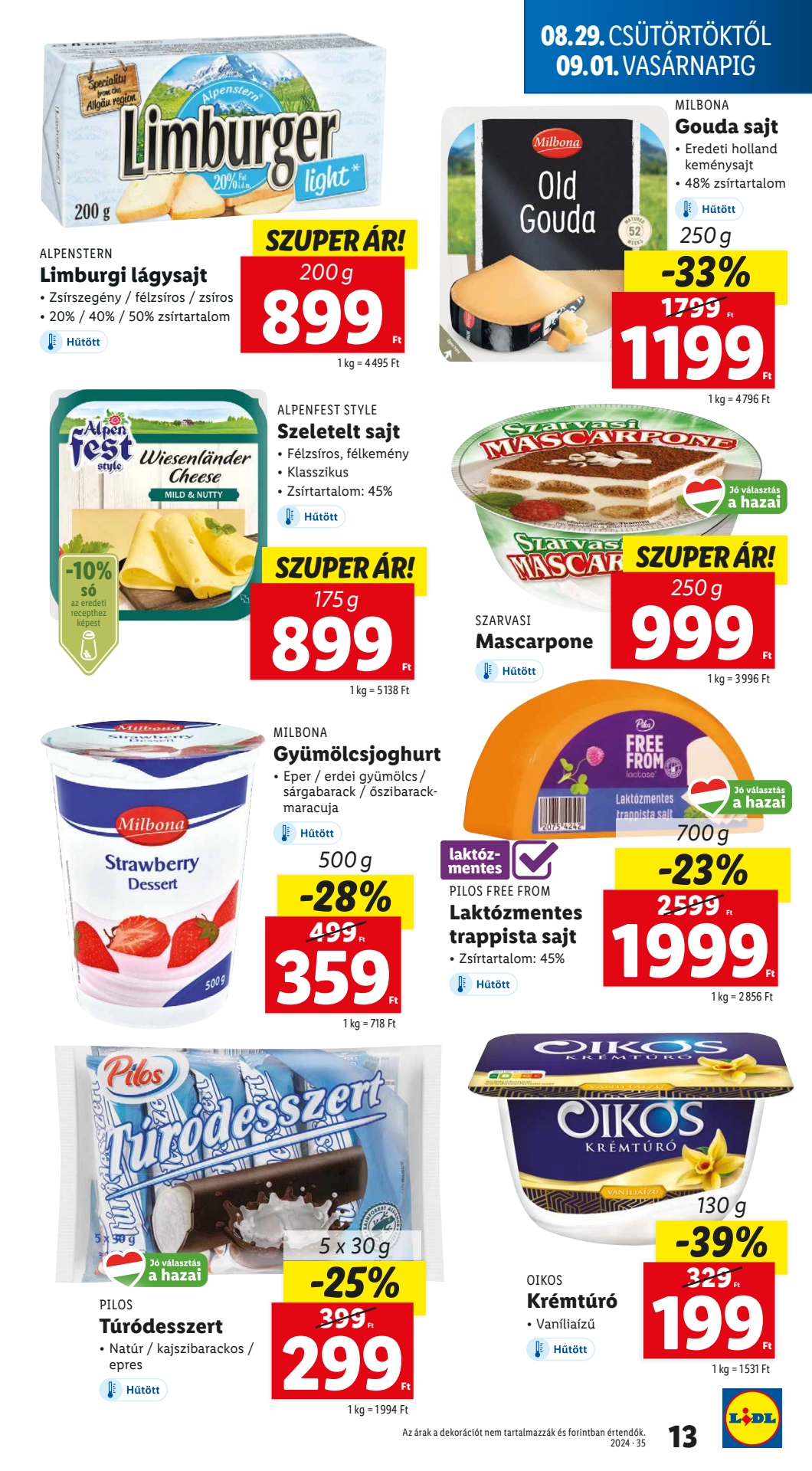 Lapozható Lidl szórólap 2024. 08.29-09.04 - 13. oldal Lapozható Lidl szórólap 2024. 08.29-09.04 - 13. oldal