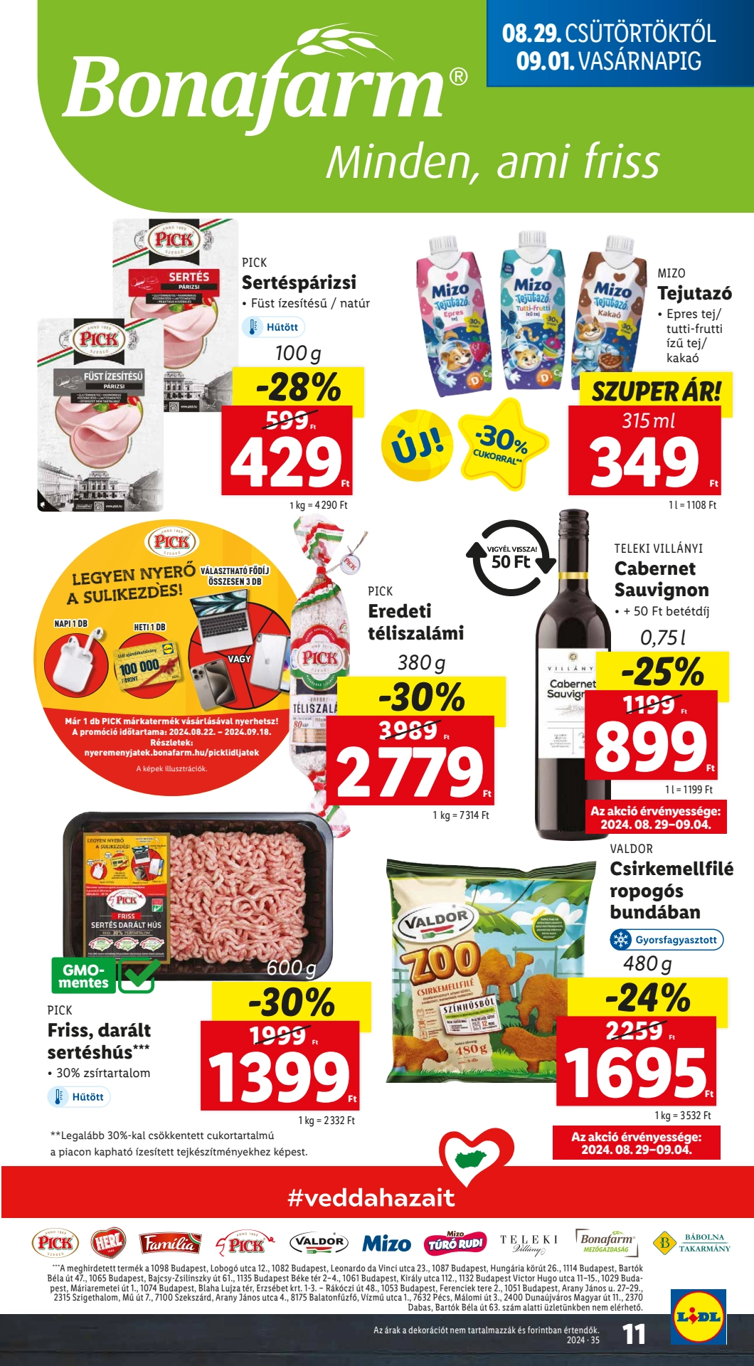 Lapozható Lidl szórólap 2024. 08.29-09.04 - 11. oldal Lapozható Lidl szórólap 2024. 08.29-09.04 - 11. oldal
