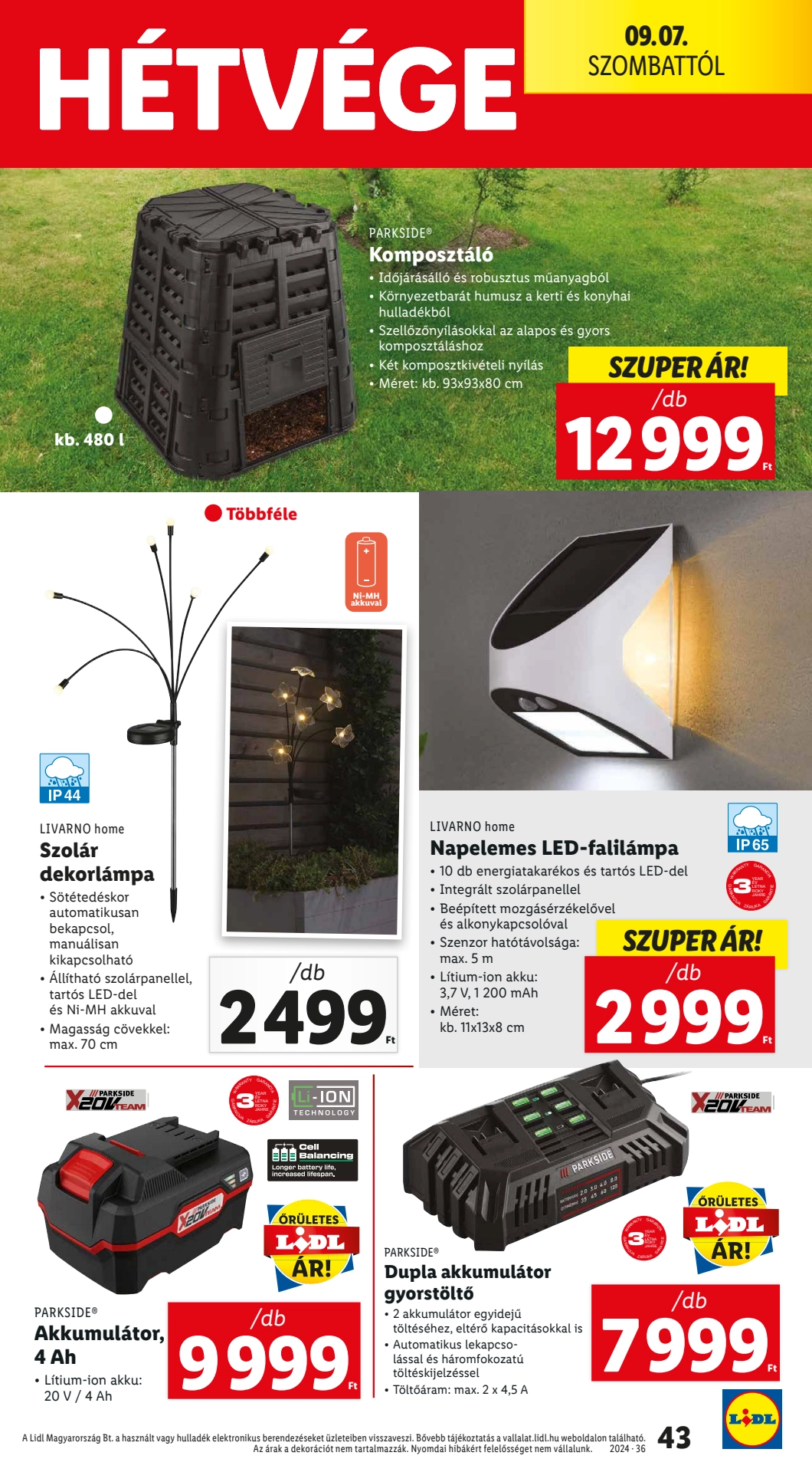 Lapozható Lidl szórólap 2024. 09.05-09.11 - 43. oldal Lapozható Lidl szórólap 2024. 09.05-09.11 - 43. oldal
