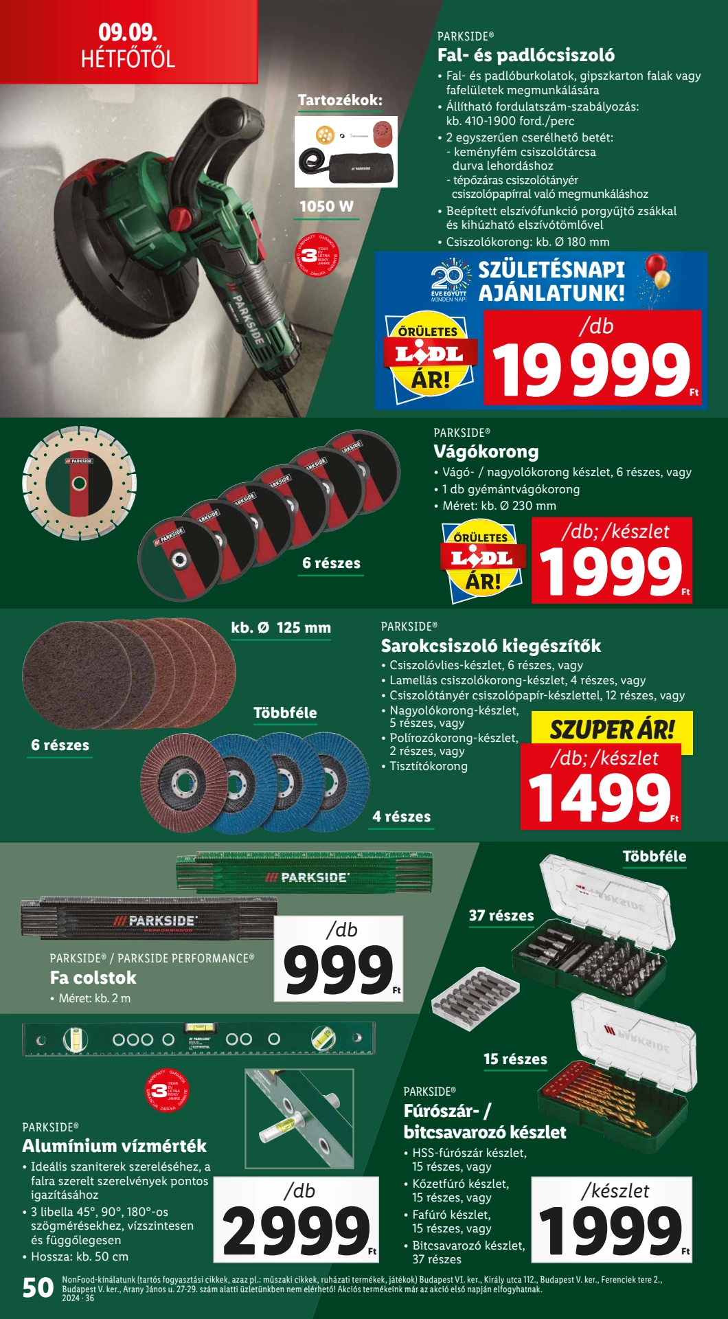 Lapozható Lidl szórólap 2024. 09.05-09.11 - 50. oldal Lapozható Lidl szórólap 2024. 09.05-09.11 - 50. oldal