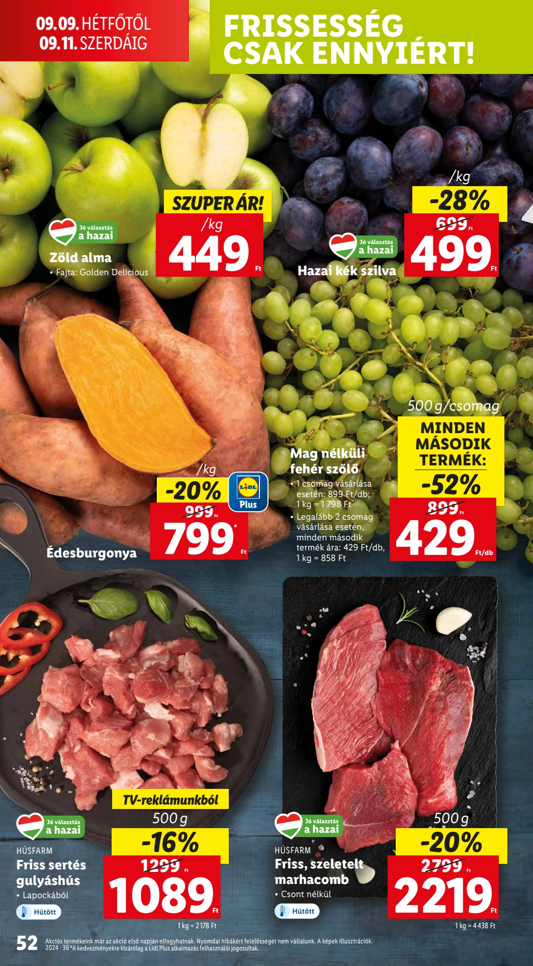 Lapozható Lidl szórólap 2024. 09.05-09.11 - 52. oldal Lapozható Lidl szórólap 2024. 09.05-09.11 - 52. oldal