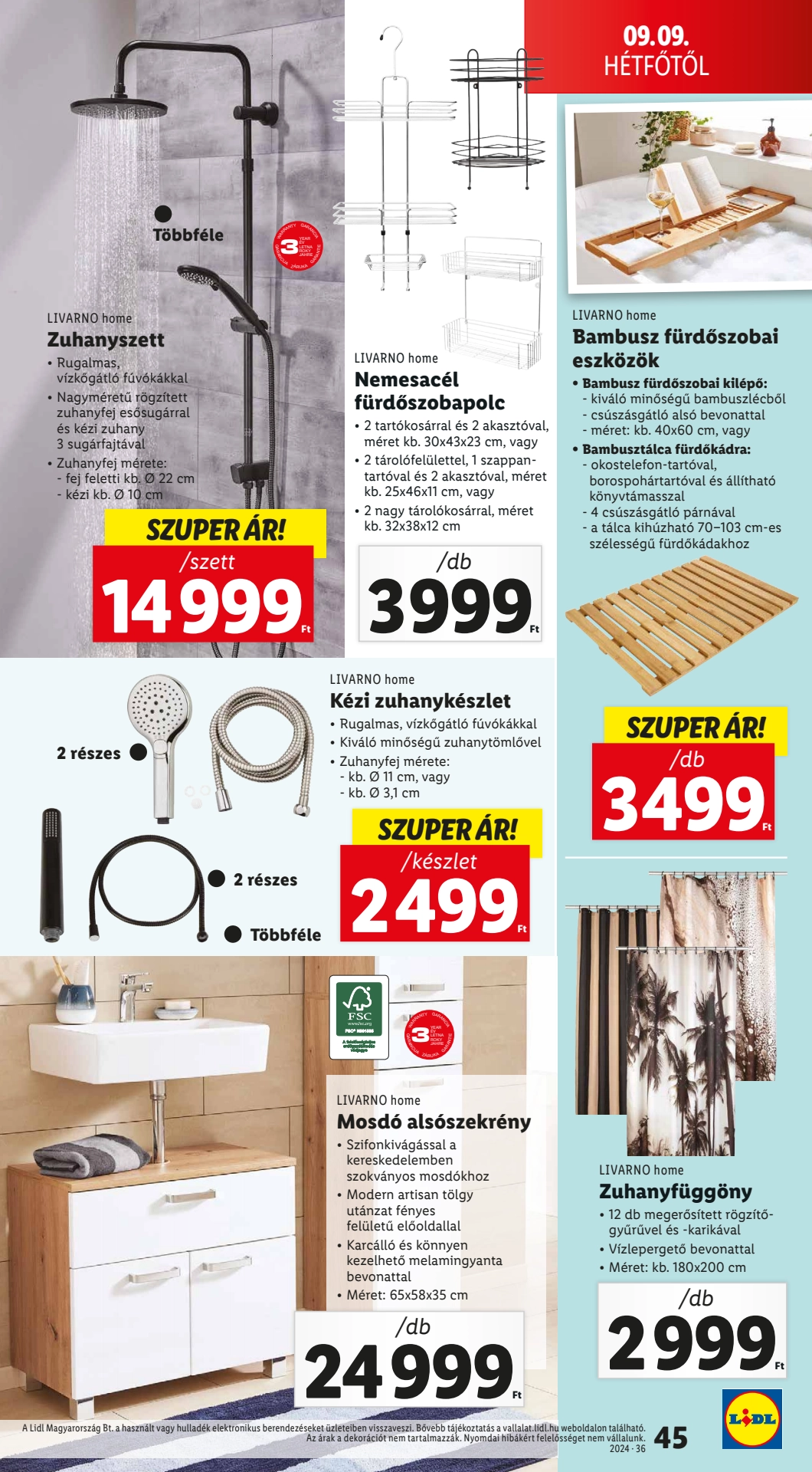 Lapozható Lidl szórólap 2024. 09.05-09.11 - 45. oldal Lapozható Lidl szórólap 2024. 09.05-09.11 - 45. oldal
