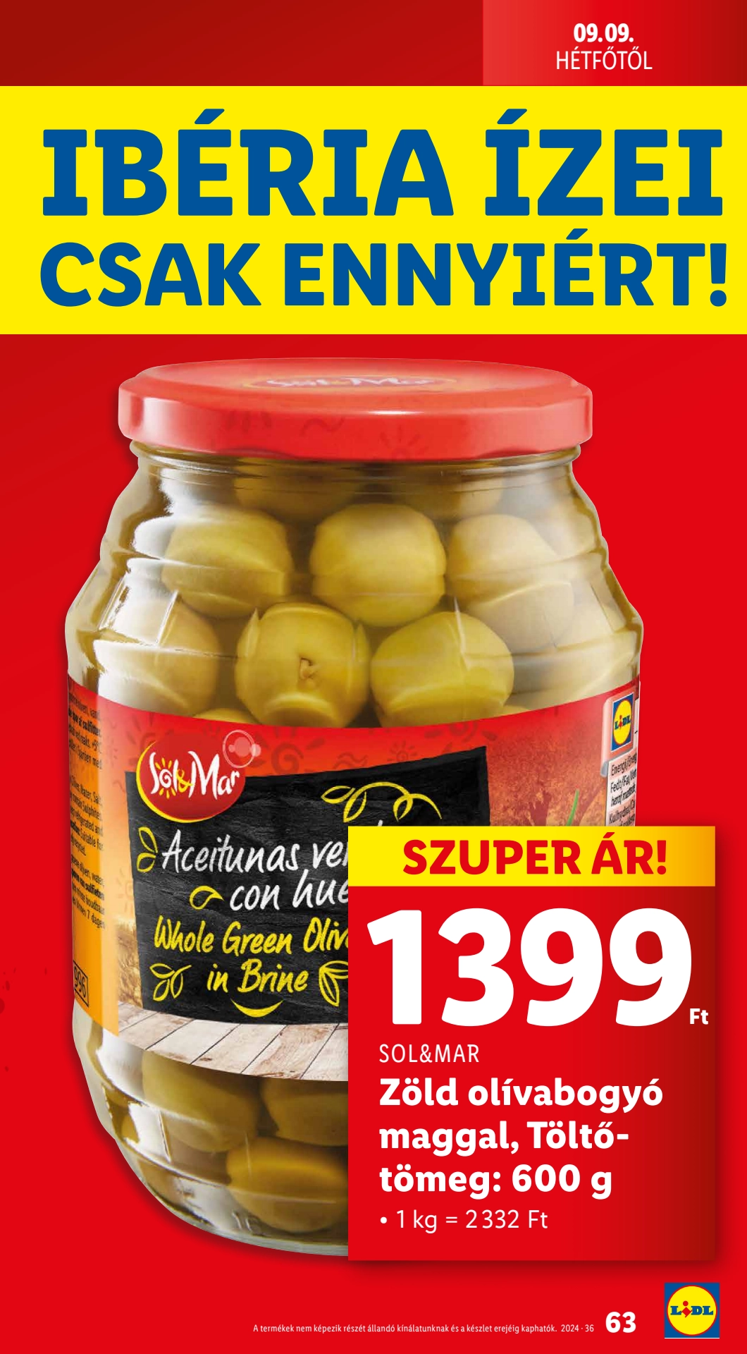 Lapozható Lidl szórólap 2024. 09.05-09.11 - 63. oldal Lapozható Lidl szórólap 2024. 09.05-09.11 - 63. oldal