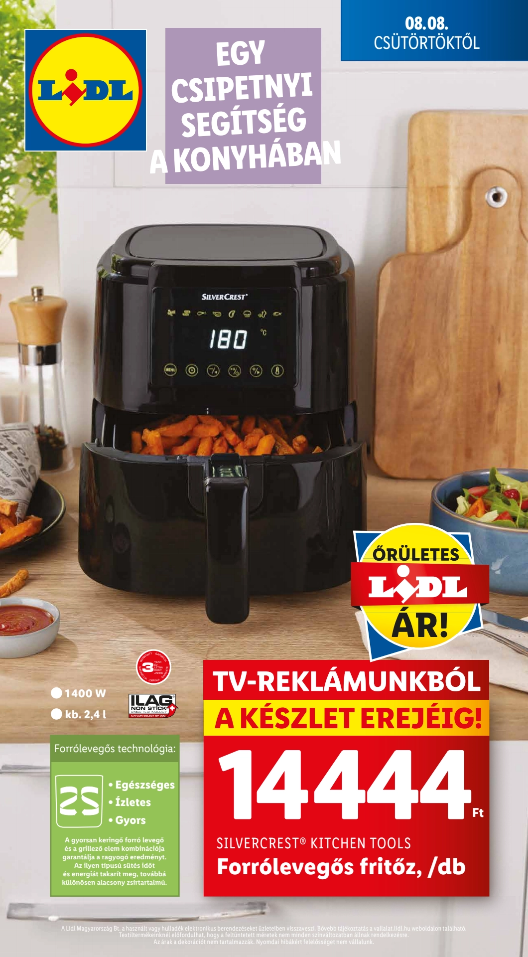 Lapozható Lidl Nonfood szórólap 2024. 08.08 - 1. oldal Lapozható Lidl Nonfood szórólap 2024. 08.08 - 1. oldal