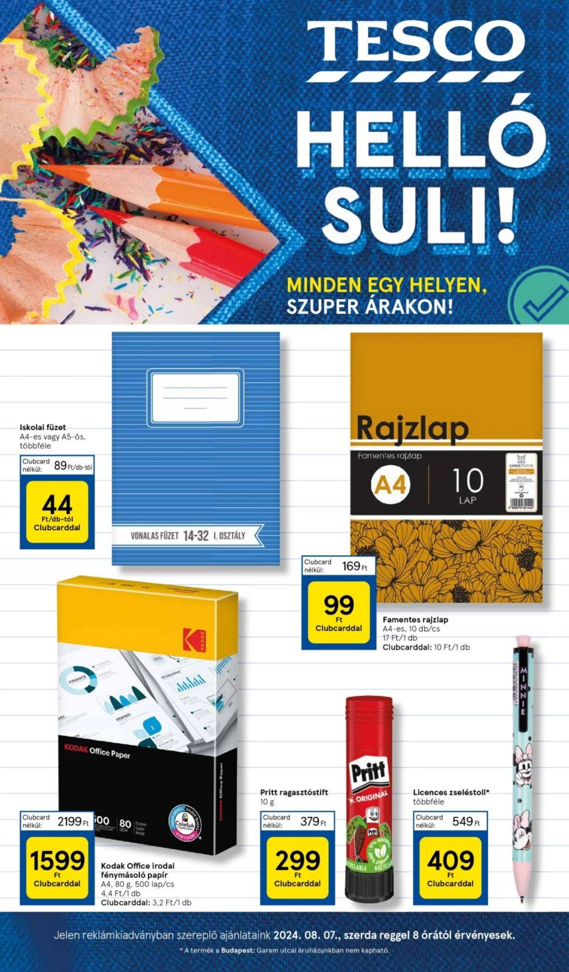 Lapozható Tesco Hipermarket Hello Suli szórólap 2024. 07.08 - 1. oldal Lapozható Tesco Hipermarket Hello Suli szórólap 2024. 07.08 - 1. oldal