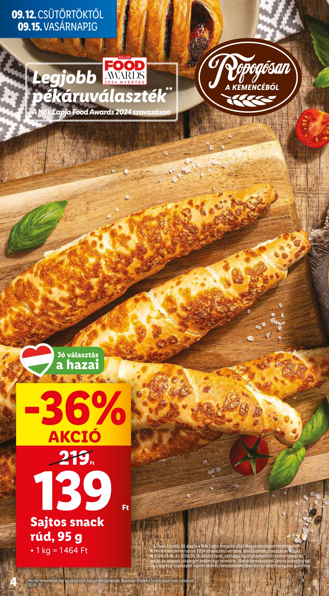 Lapozható Lidl szórólap 2024. 09.12-09.18 - 4. oldal Lapozható Lidl szórólap 2024. 09.12-09.18 - 4. oldal