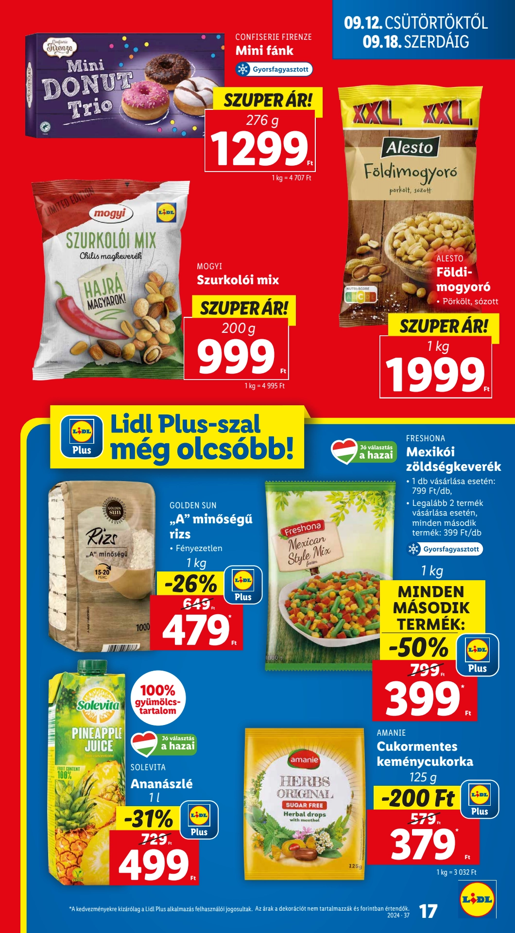 Lapozható Lidl szórólap 2024. 09.12-09.18 - 17. oldal Lapozható Lidl szórólap 2024. 09.12-09.18 - 17. oldal