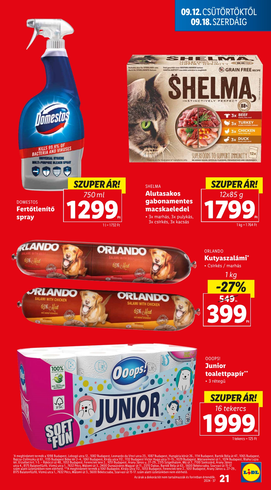 Lapozható Lidl szórólap 2024. 09.12-09.18 - 21. oldal Lapozható Lidl szórólap 2024. 09.12-09.18 - 21. oldal