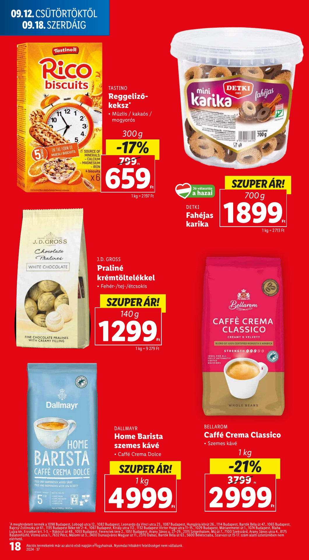 Lapozható Lidl szórólap 2024. 09.12-09.18 - 18. oldal Lapozható Lidl szórólap 2024. 09.12-09.18 - 18. oldal