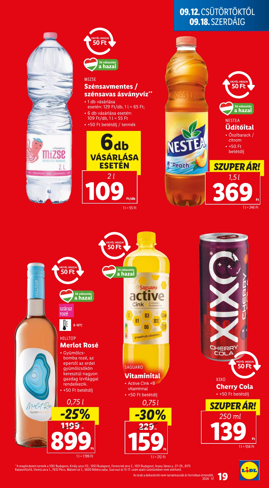 Lapozható Lidl szórólap 2024. 09.12-09.18 - 19. oldal Lapozható Lidl szórólap 2024. 09.12-09.18 - 19. oldal