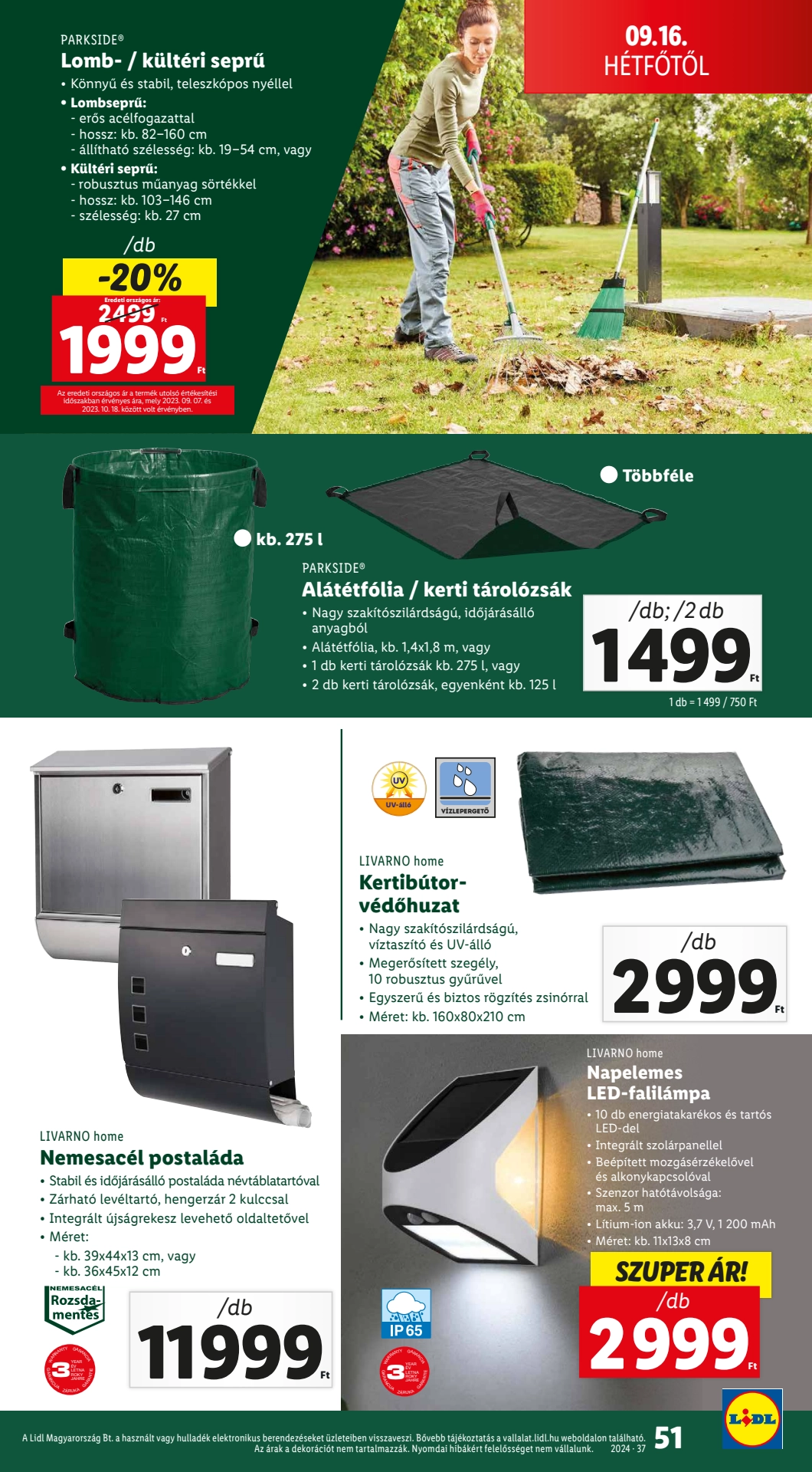 Lapozható Lidl szórólap 2024. 09.12-09.18 - 51. oldal Lapozható Lidl szórólap 2024. 09.12-09.18 - 51. oldal