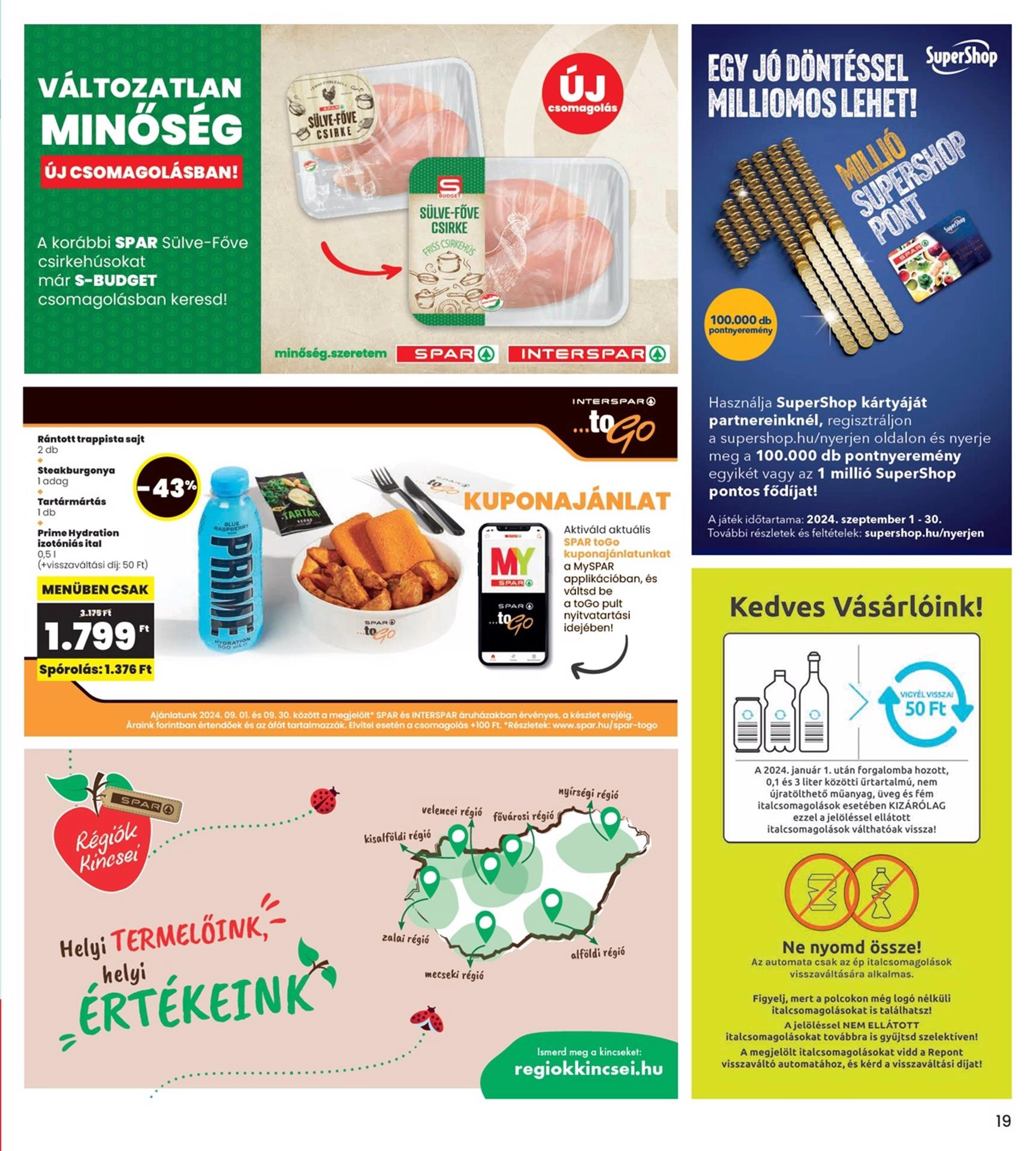 Lapozható Interspar szórólap 2024. 09.12-09.18 - 19. oldal Lapozható Interspar szórólap 2024. 09.12-09.18 - 19. oldal
