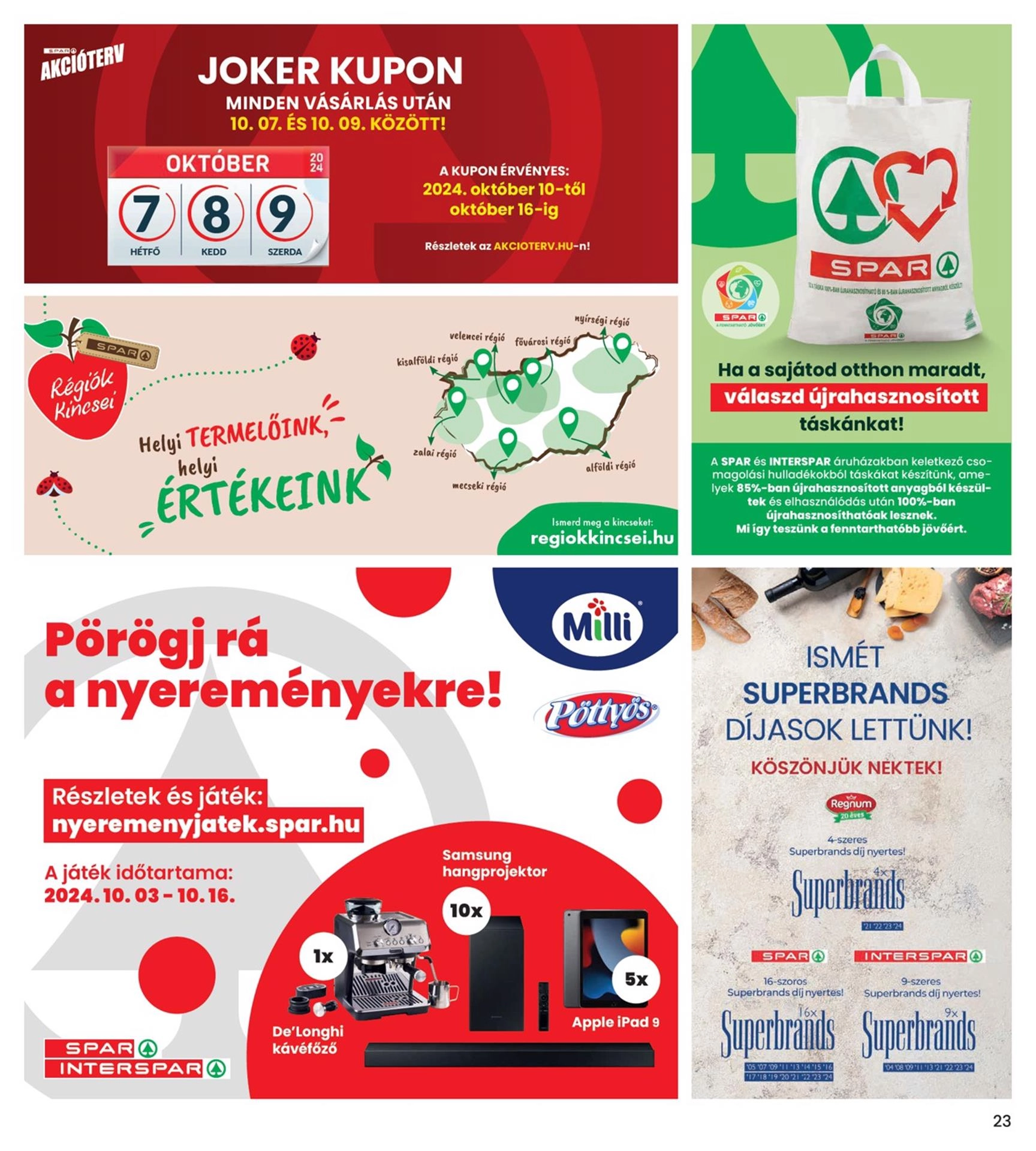 Lapozható Interspar szórólap 2024. 10.03-10.09 - 23. oldal Lapozható Interspar szórólap 2024. 10.03-10.09 - 23. oldal